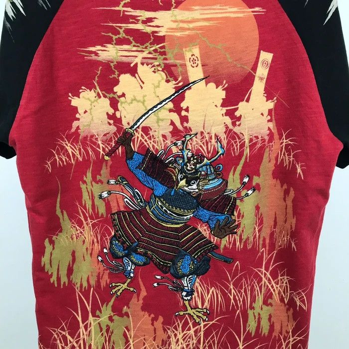 Japanese Brand (SY0140) JAPAN SUKARJAN embroidery SAMURAI SUNRISE TEE Size US M / EU 48-50 / 2 - 2 Thumbnail