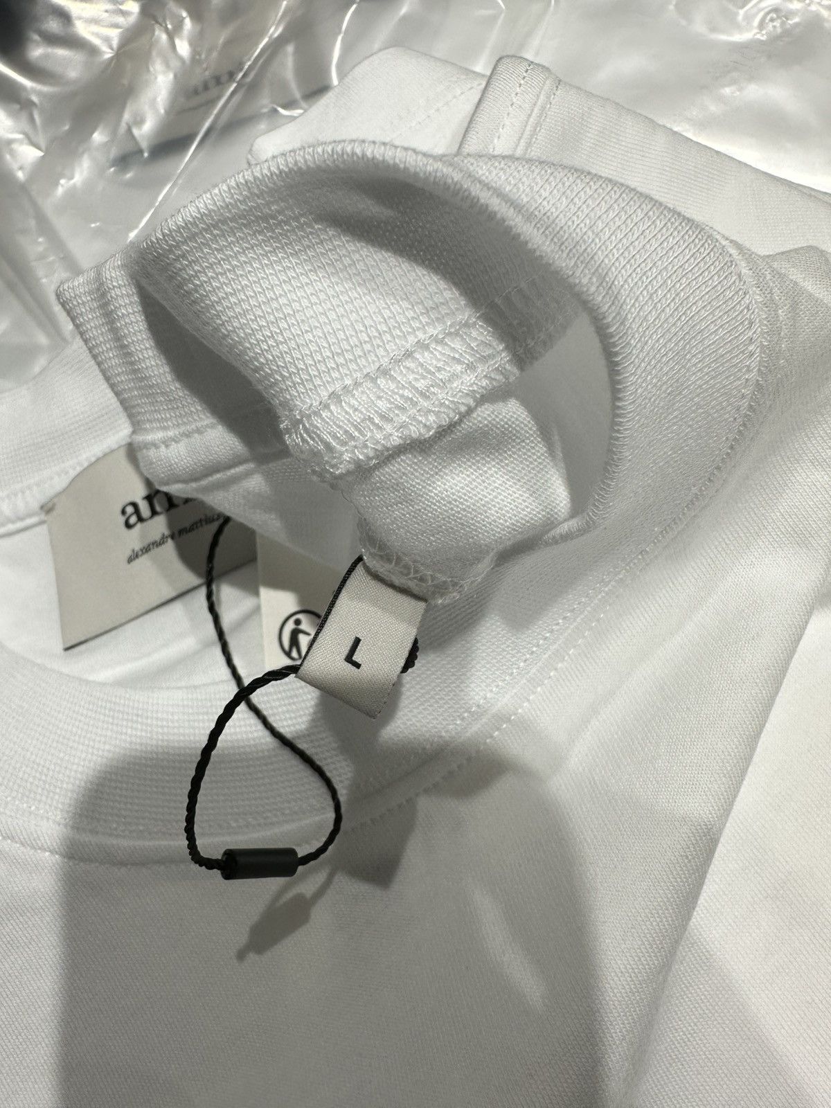 AMI AMI - ADC Tshirt Wool Gabardine White Size US L / EU 52-54 / 3 - 3 Thumbnail