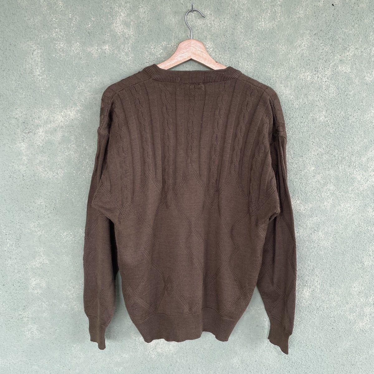 Aran Isles Knitwear Vintage Japanese Brand THRASHED Knitwear Sweater Jumper Size US M / EU 48-50 / 2 - 12 Thumbnail