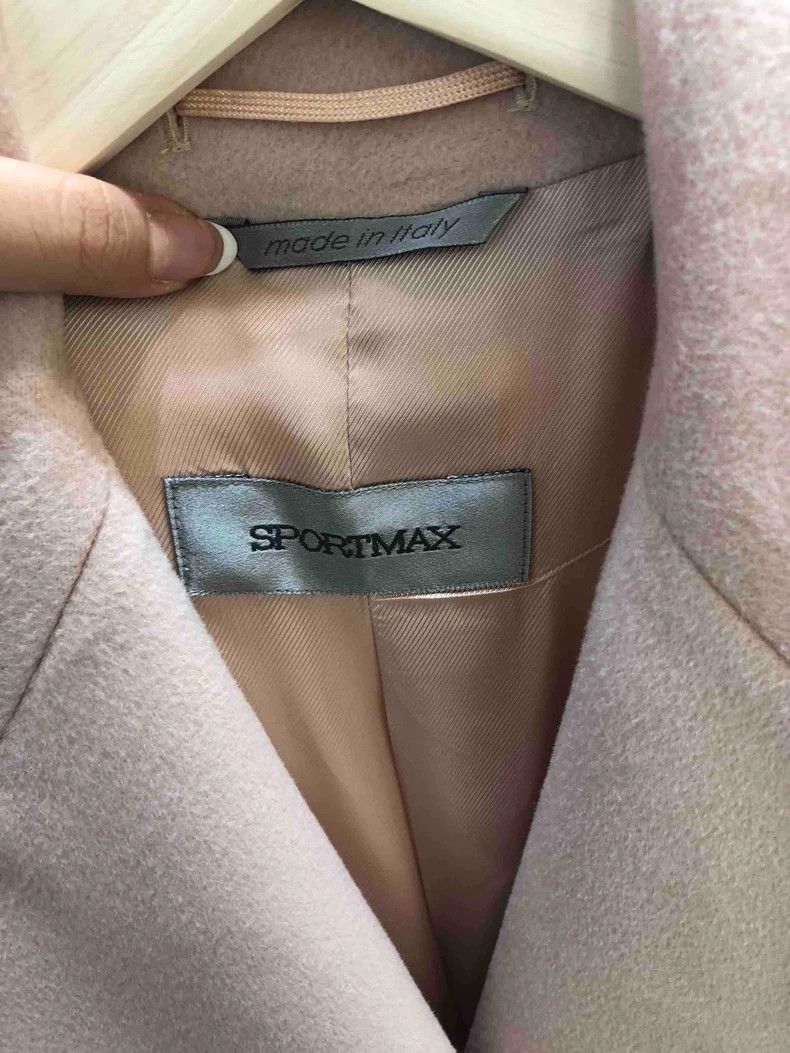 Max Mara Max Mara Nude Pink Coat Size L / US 10 / IT 46 - 2 Thumbnail
