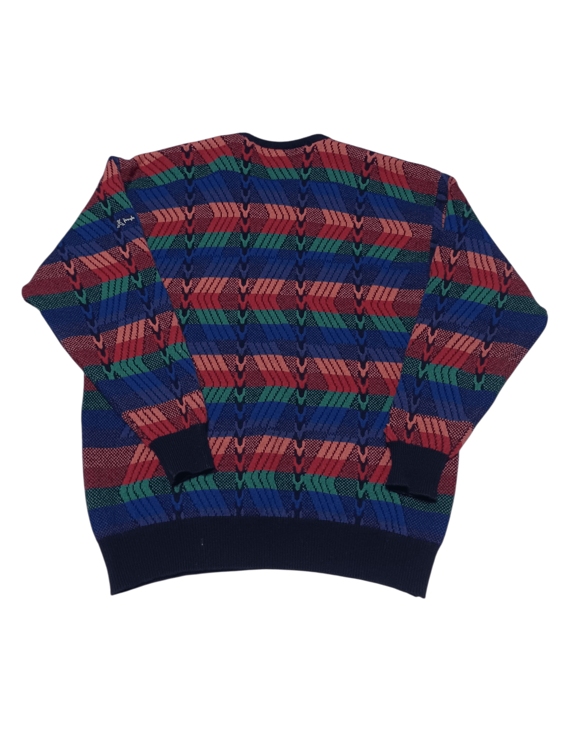 Pringle Of Scotland PRINGLE OF SCOTLAND VINTAGE 100% WOOL COOGI STYLE SWEATER Size US XXL / EU 58 / 5 - 3 Thumbnail