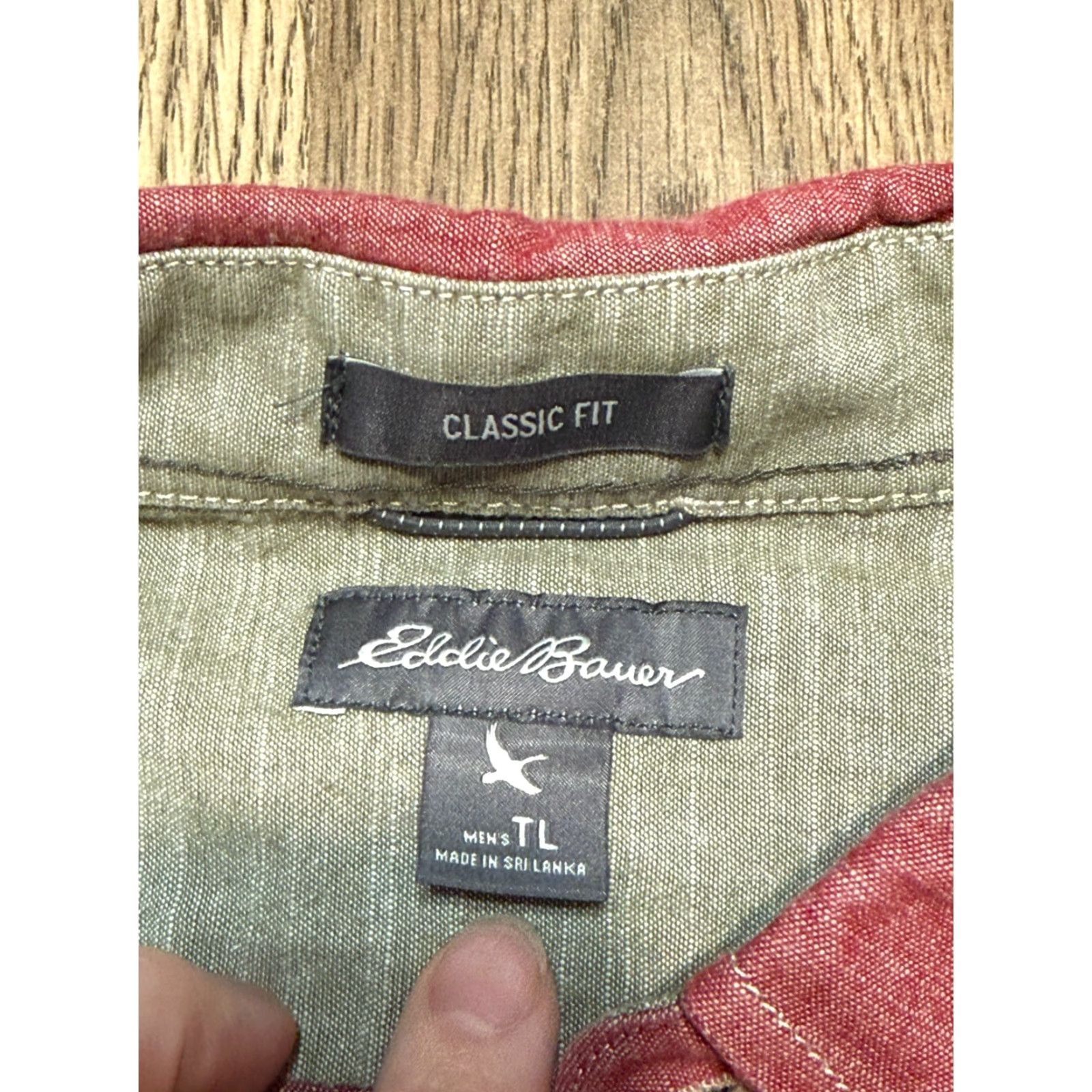 Eddie Bauer Eddie Bauer Shirts Men's Large Red Long Sleeve Button Up Classic Fit Casual Size US L / EU 52-54 / 3 - 5 Thumbnail