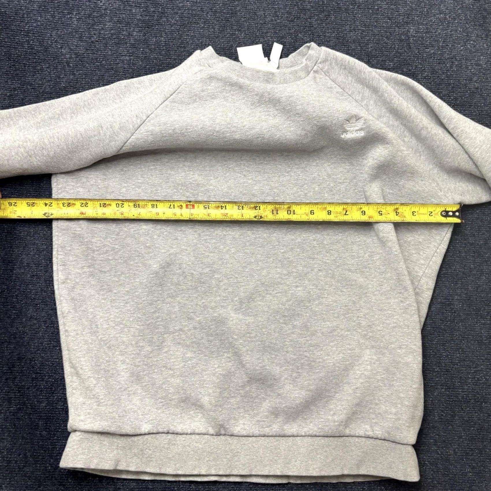 Adidas Adidas Originals Sweatshirt Mens Large Gray Crewneck Pullover Logo Trefoil Size US L / EU 52-54 / 3 - 3 Thumbnail