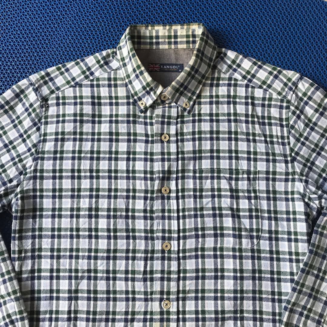 Kangol Kangol of london Plaid Tartan Shirt Green Mint colorway Size US M / EU 48-50 / 2 - 10 Thumbnail