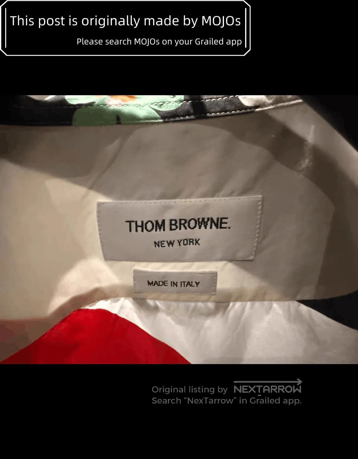 Thom Browne Sz 3 Thom Browne Front Stripe Flower Shirt. Size US L / EU 52-54 / 3 - 3 Thumbnail