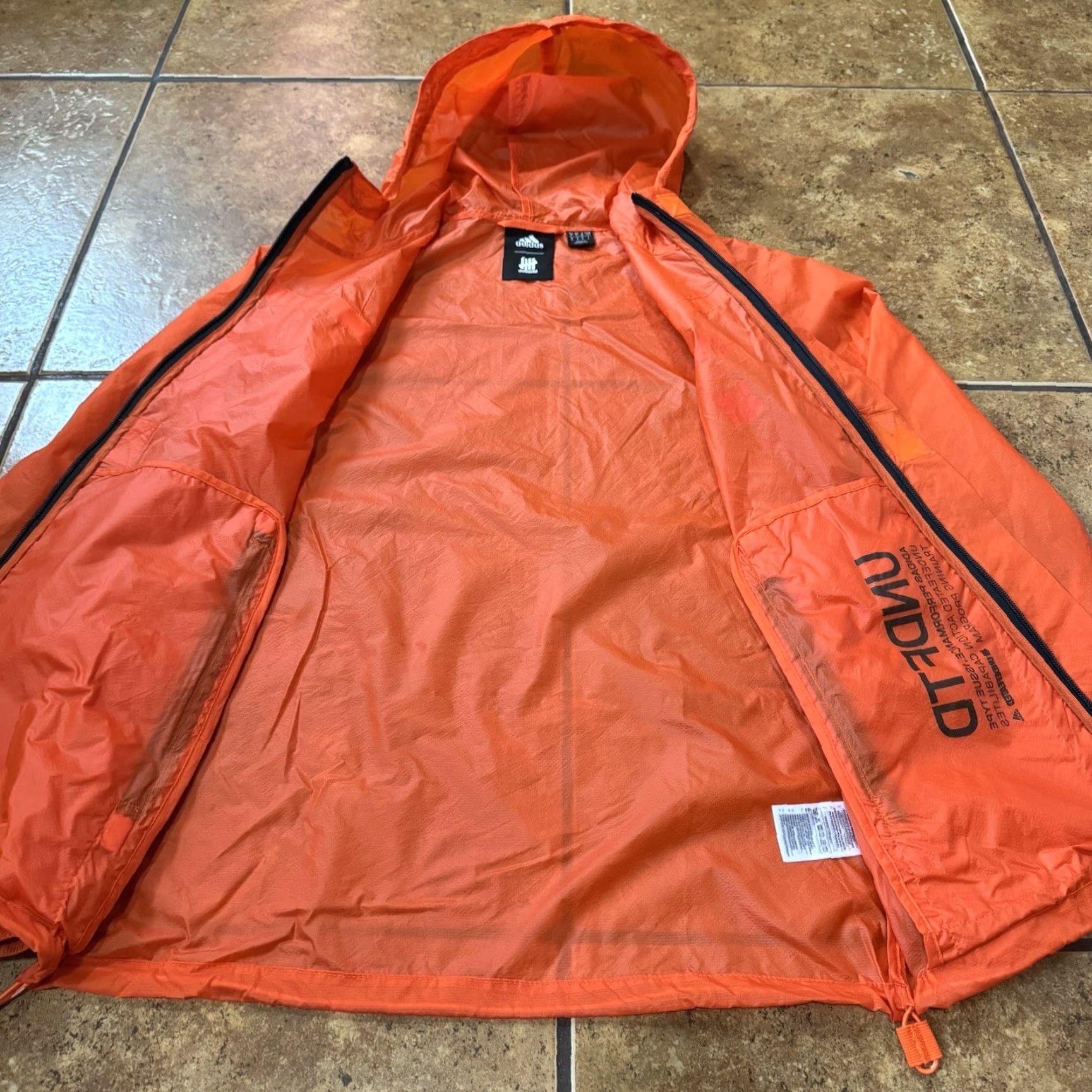Adidas Adidas UNDEFEATED Pack Jacket ORANGE Windbreaker MENS Small Packable Jacket Size US S / EU 44-46 / 1 - 3 Thumbnail