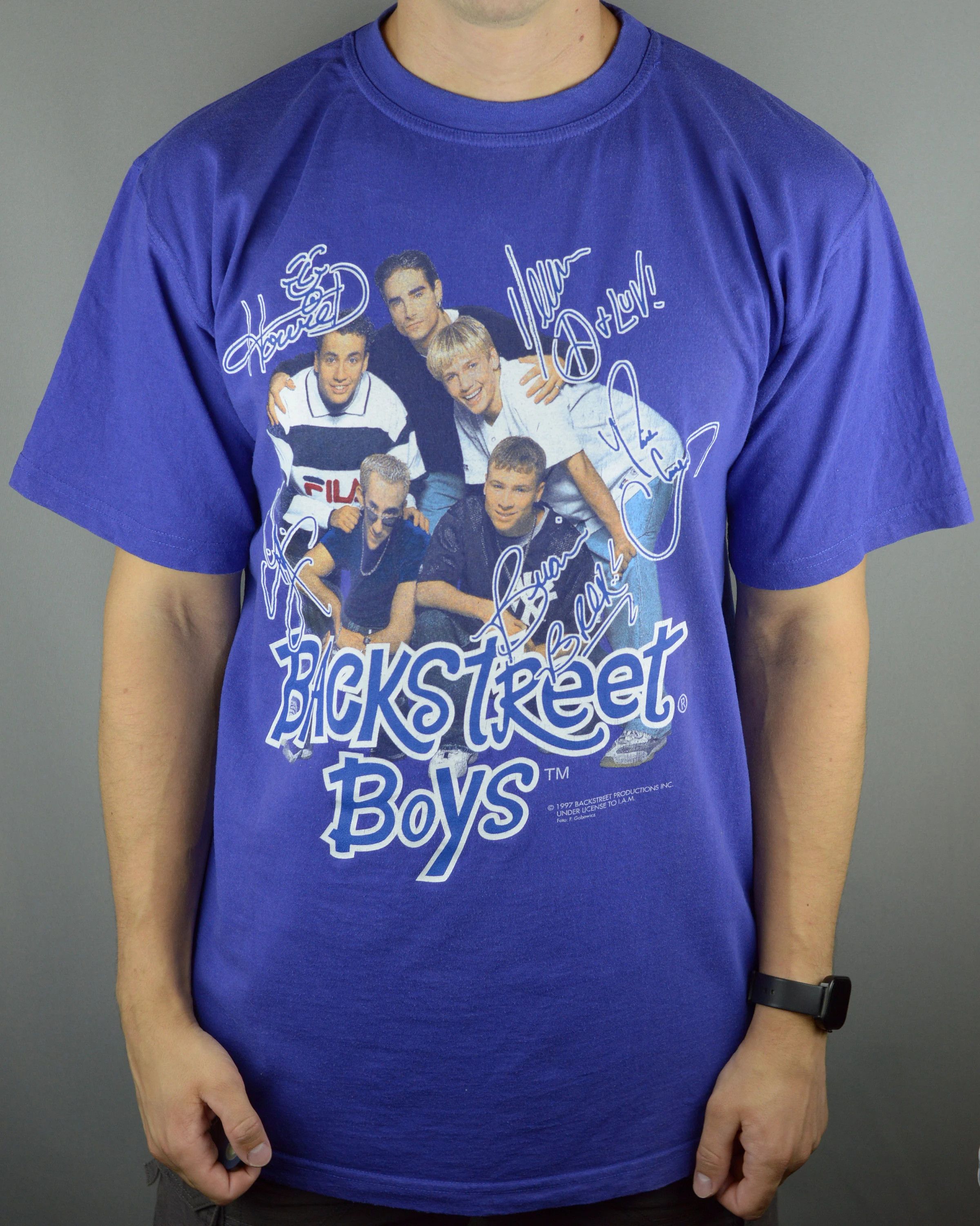Vintage Vintage Backstreet Boys 1997 t shirt Size US XL / EU 56 / 4 - 1 Thumbnail