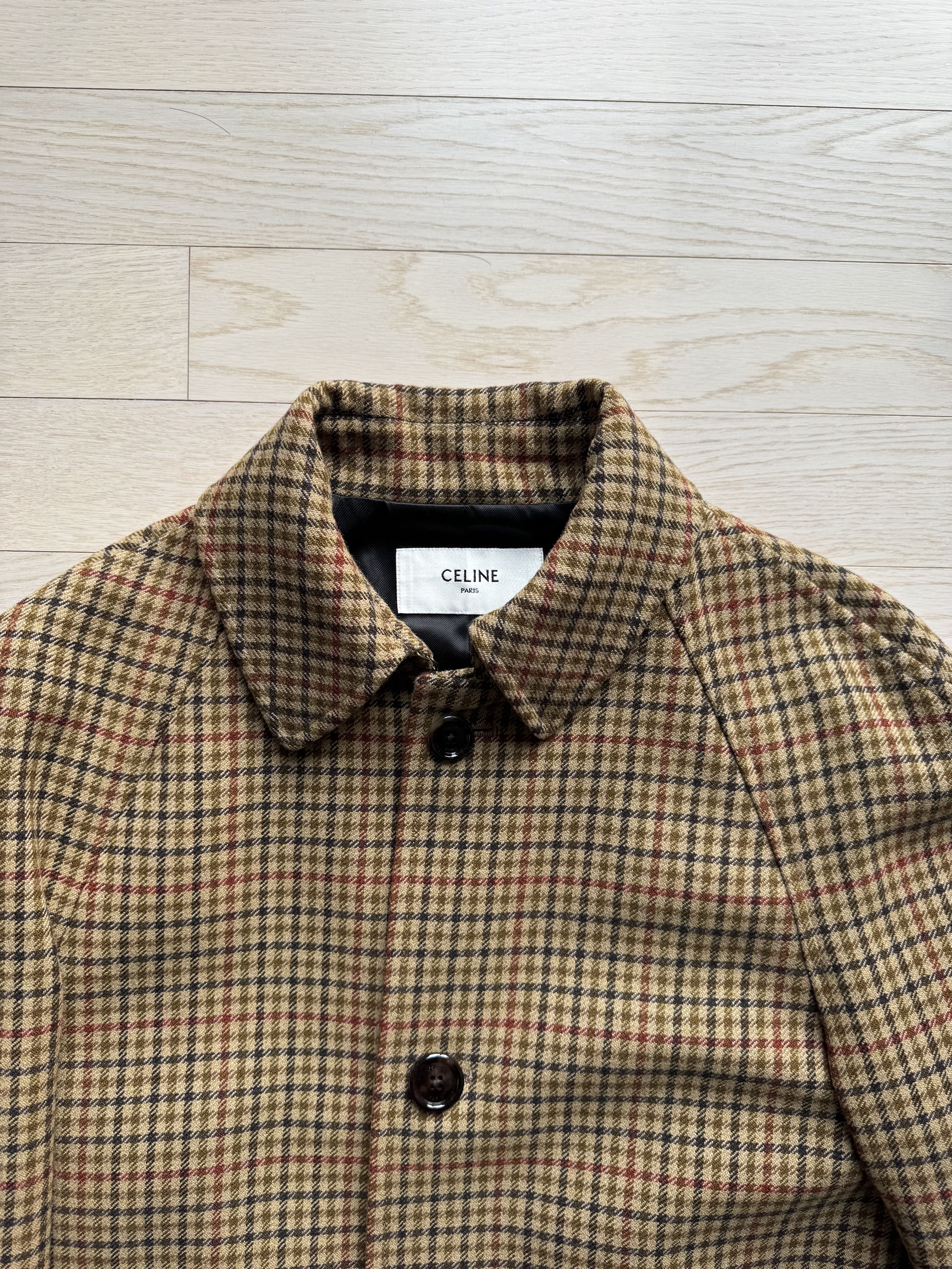 Celine FW23 Houndstooth Mac Coat Size US S / EU 44-46 / 1 - 2 Thumbnail
