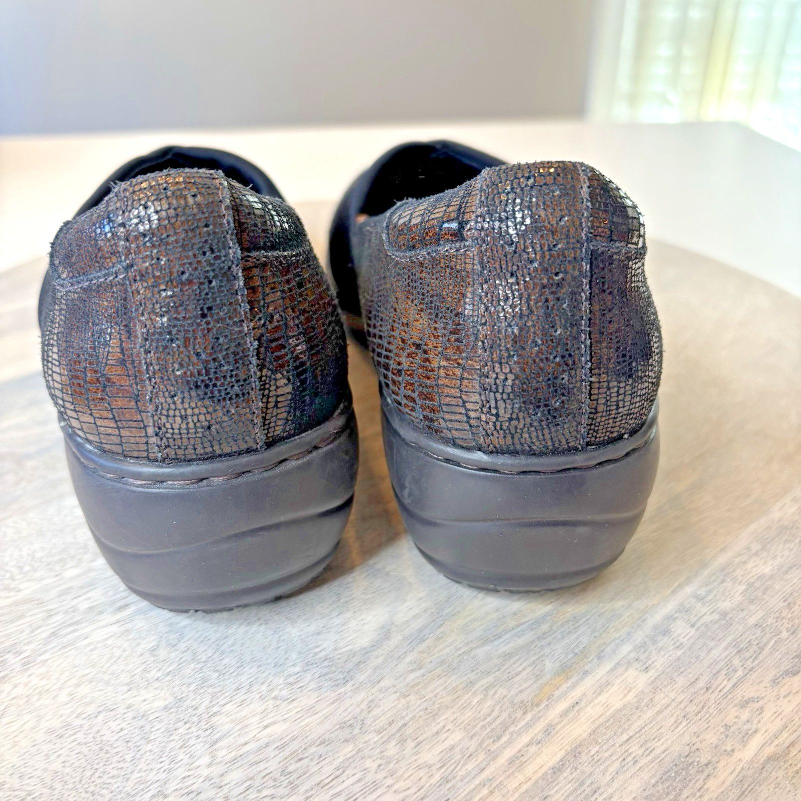 & Other Stories COBB HILL 8 Brown Leather w Black Closed Heel Clogs Shoes Size US 8 / IT 38 - 4 Thumbnail