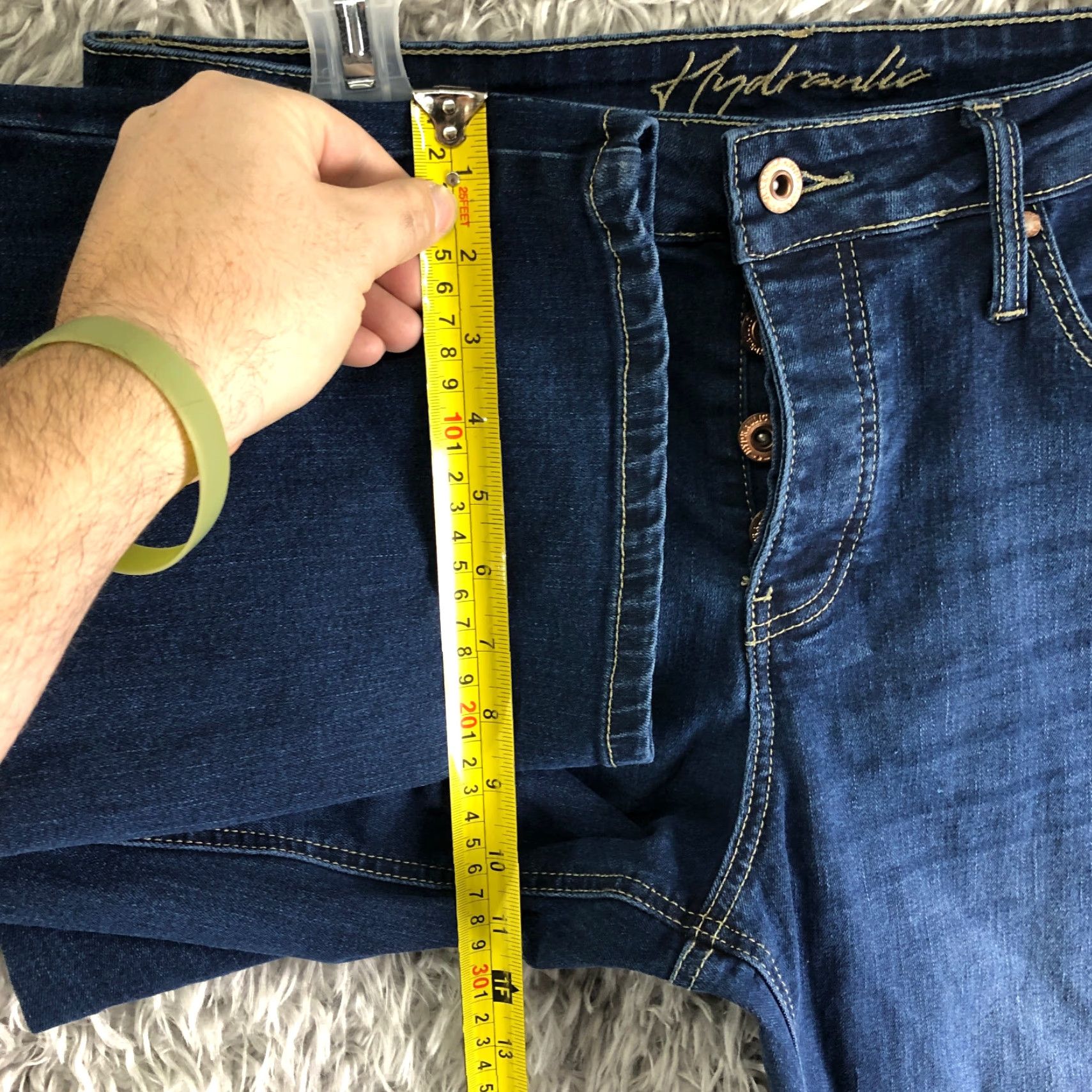 Vintage Hydraulic Murray High Rise Womens Size 12 Crop Medium Wash Blue Denim Jeans Size 34" / US 12 / IT 48 - 4 Thumbnail