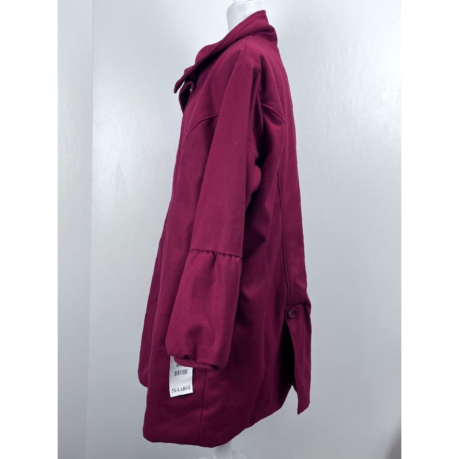 Vintage VINTAGE Excelled Wool Blend Coat Jacket Womens 3X Plus Red Lined Quilted NWT Coat Size XXL / US 16-18 / IT 52-54 - 2 Thumbnail