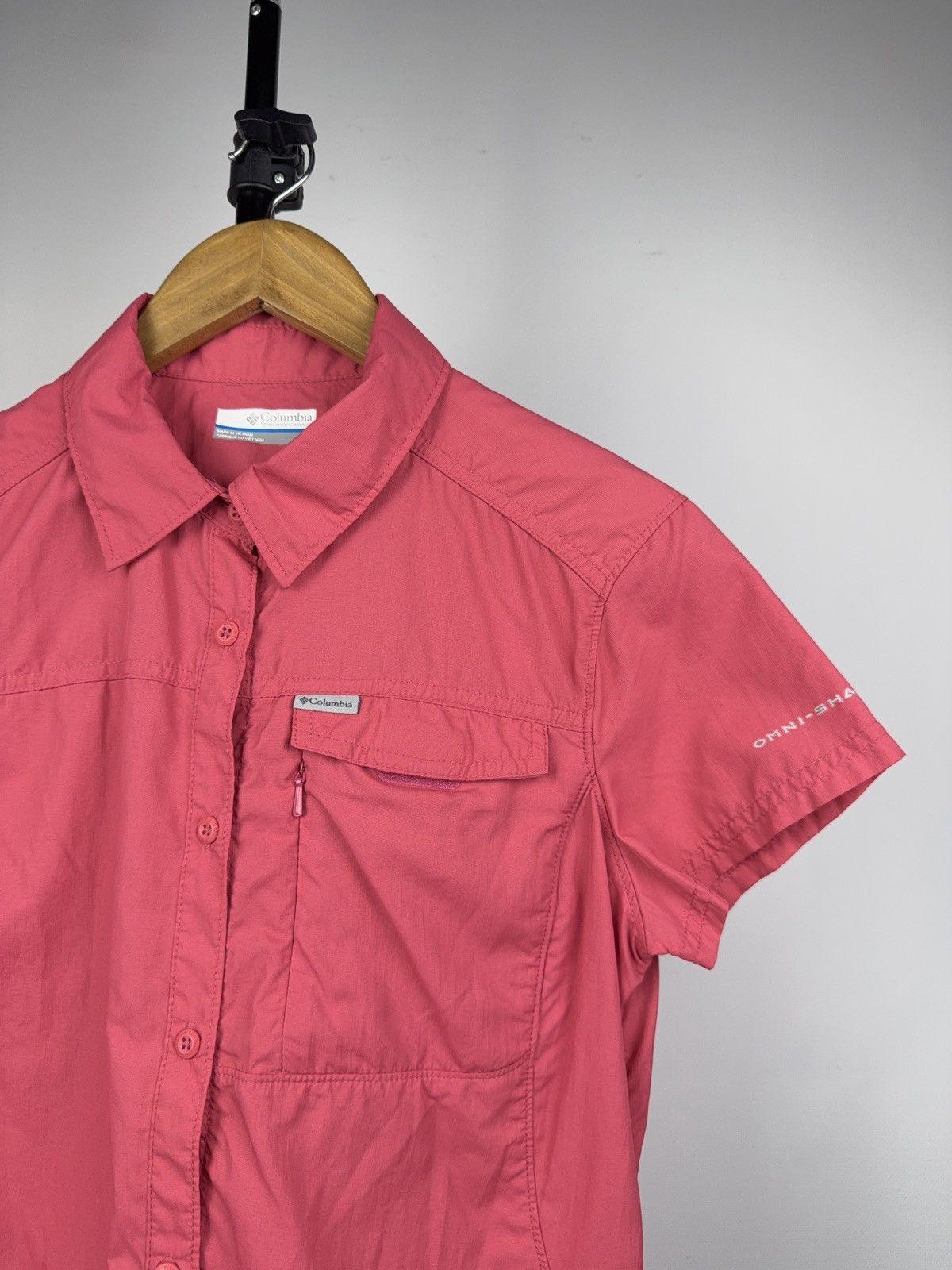Columbia Gorpcore Outdoor Columbia Omni-Shade Pink Hiking Shirt Women Size M / US 6-8 / IT 42-44 - 2 Thumbnail