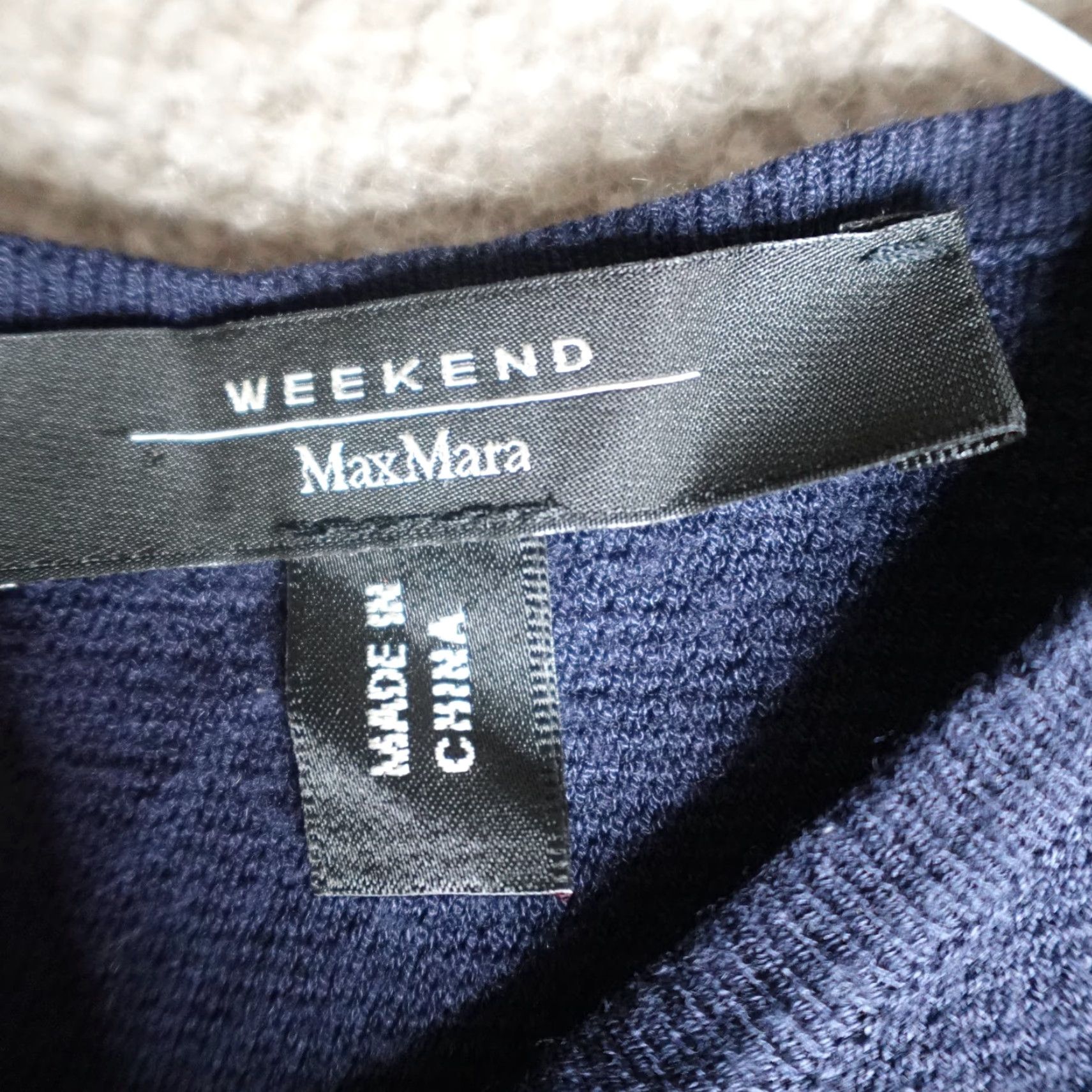 Max Mara MaxMara Womens Sweater Large Blue Zip Size L / US 10 / IT 46 - 2 Thumbnail