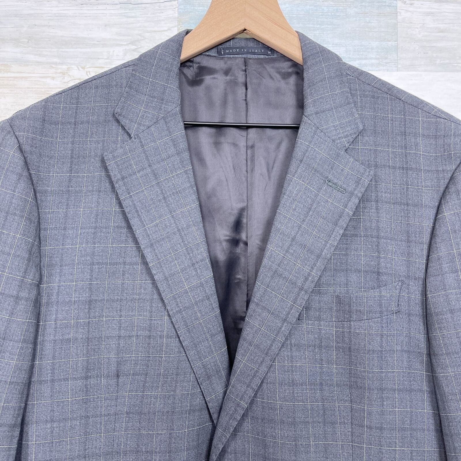 Luigi Bianchi Luigi Bianchi Mantova Ermenegildo Zegna Sport Coat Gray 46R Size 46R - 2 Thumbnail