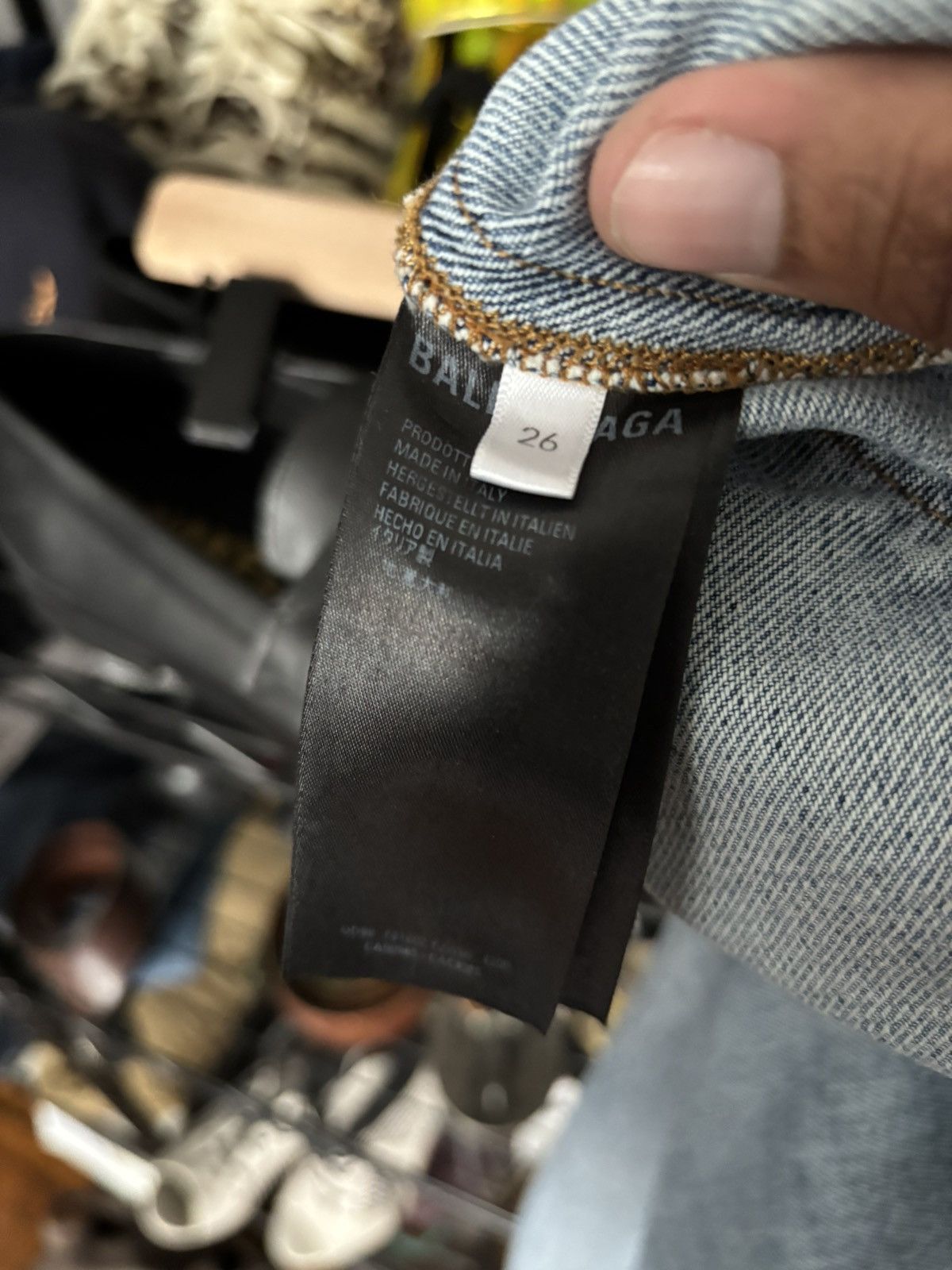 Balenciaga Balenciaga Drop Crotch Denim 26(fits 30-32) Unisex Size 26" / US 2 / IT 38 - 9 Thumbnail
