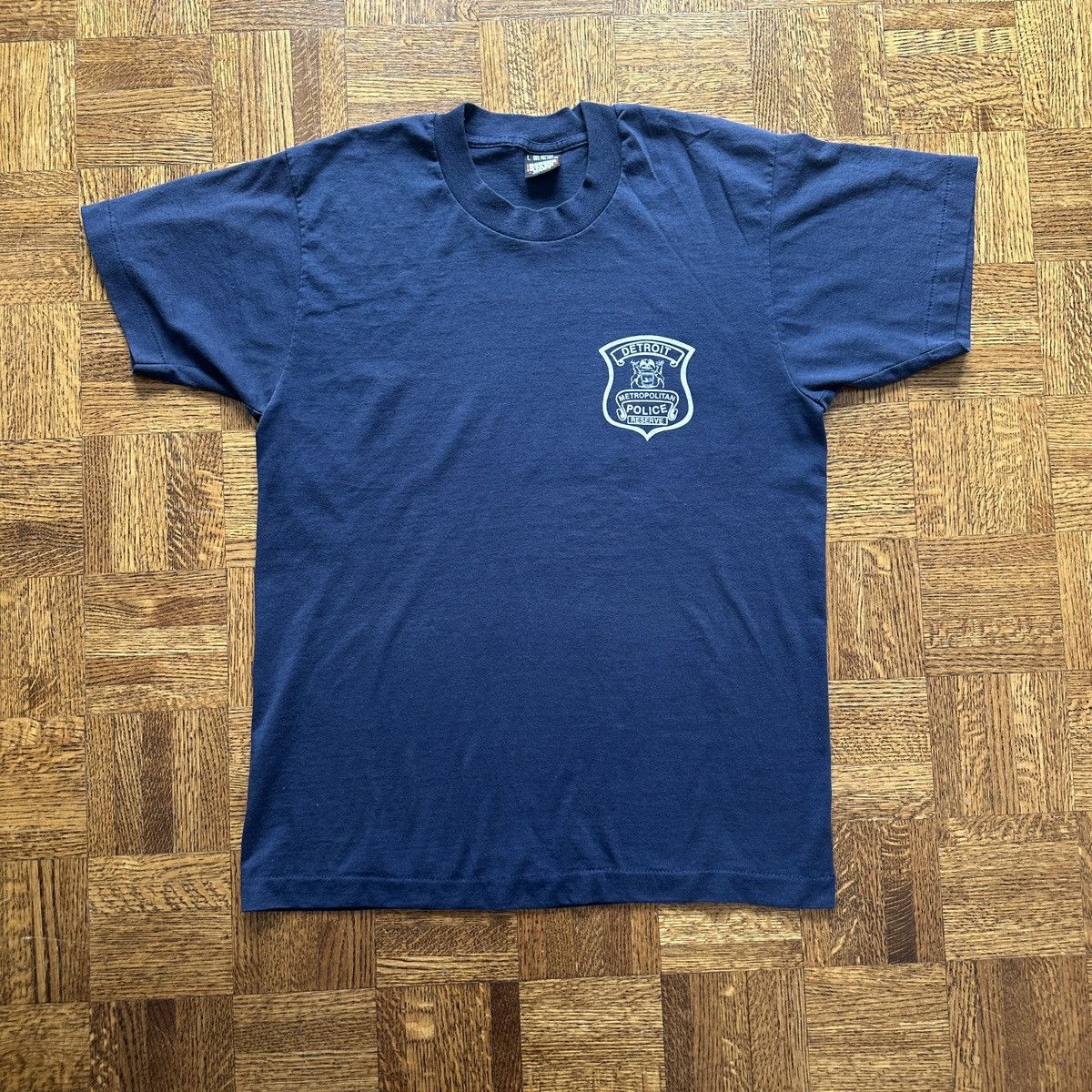 Vintage Vintage 80s Detroit Police Graphic Tee Size US L / EU 52-54 / 3 - 2 Thumbnail