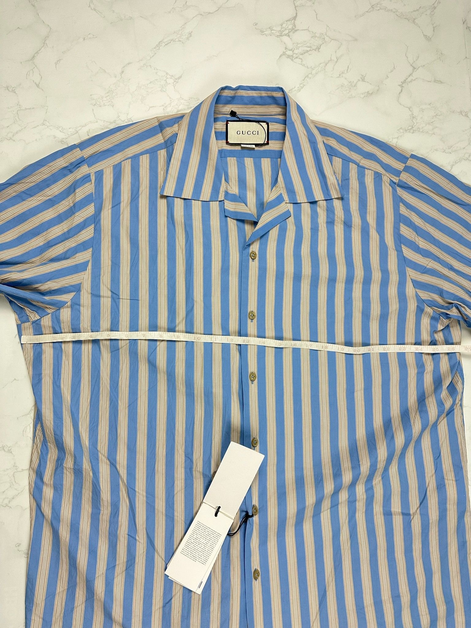Gucci Gucci Big Bowling Striped Shirt Size US S / EU 44-46 / 1 - 2 Thumbnail