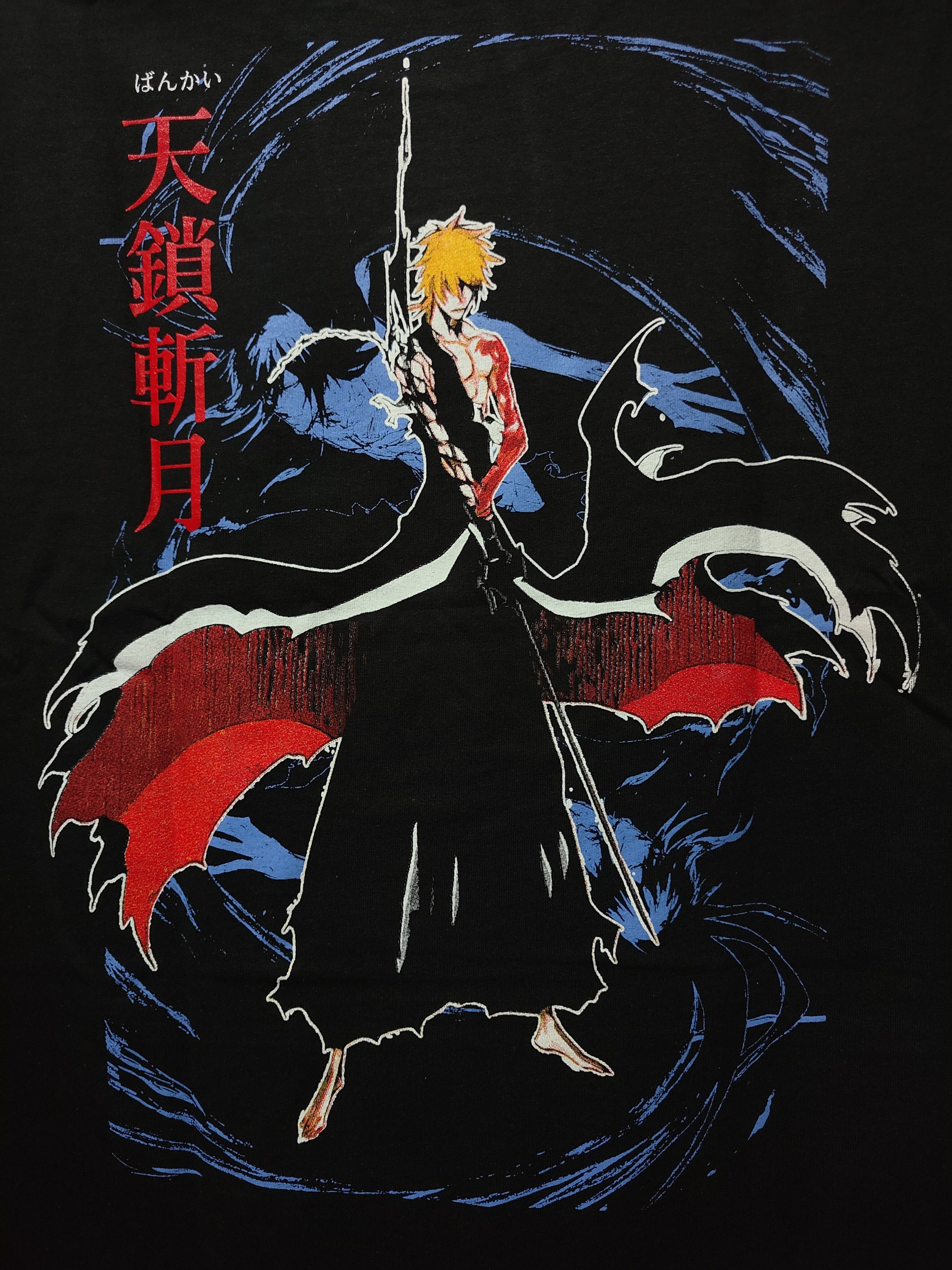 Anime Bleach Kurosaki Ichigo Hollowfied T-shirt Size US XL / EU 56 / 4 - 5 Thumbnail