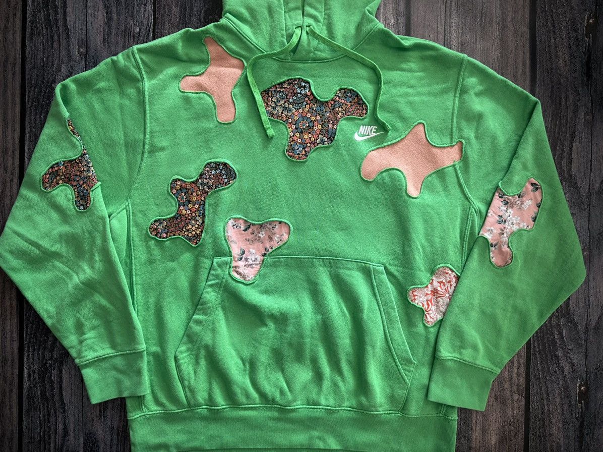 Nike Nike Custom Hoodie Vintage 90s Y2K Reworked Size US L / EU 52-54 / 3 - 2 Thumbnail