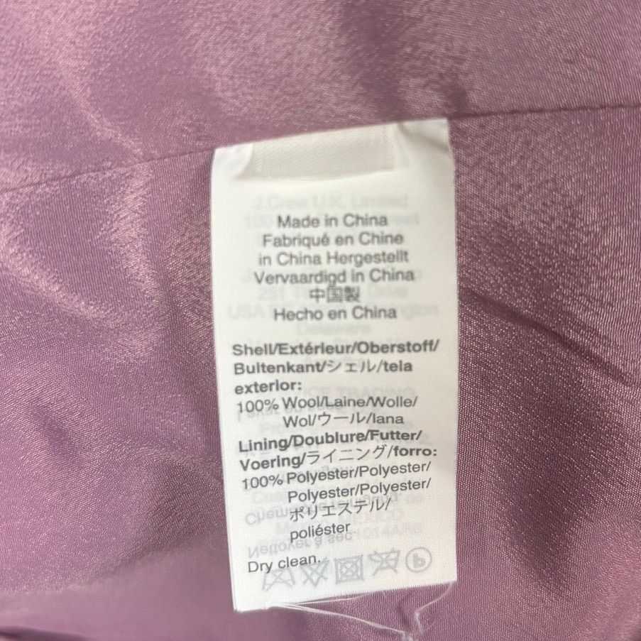 J.Crew J.Crew Pink Herringbone Mini Skirt Wool Blend Preppy #0523 Size 36" / US 14 / IT 50 - 4 Thumbnail