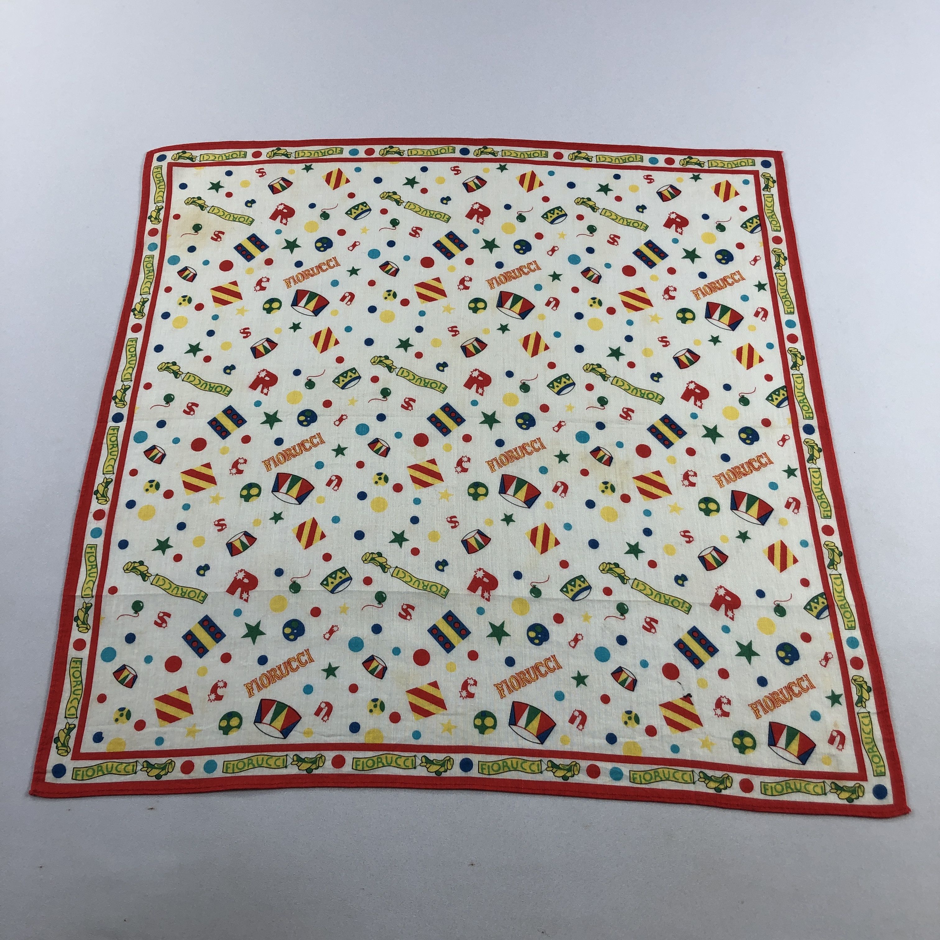 Fiorucci × Vintage Fiorucci Floral Handkerchief Neckerchief Bandana H2577 Size ONE SIZE - 1 Thumbnail
