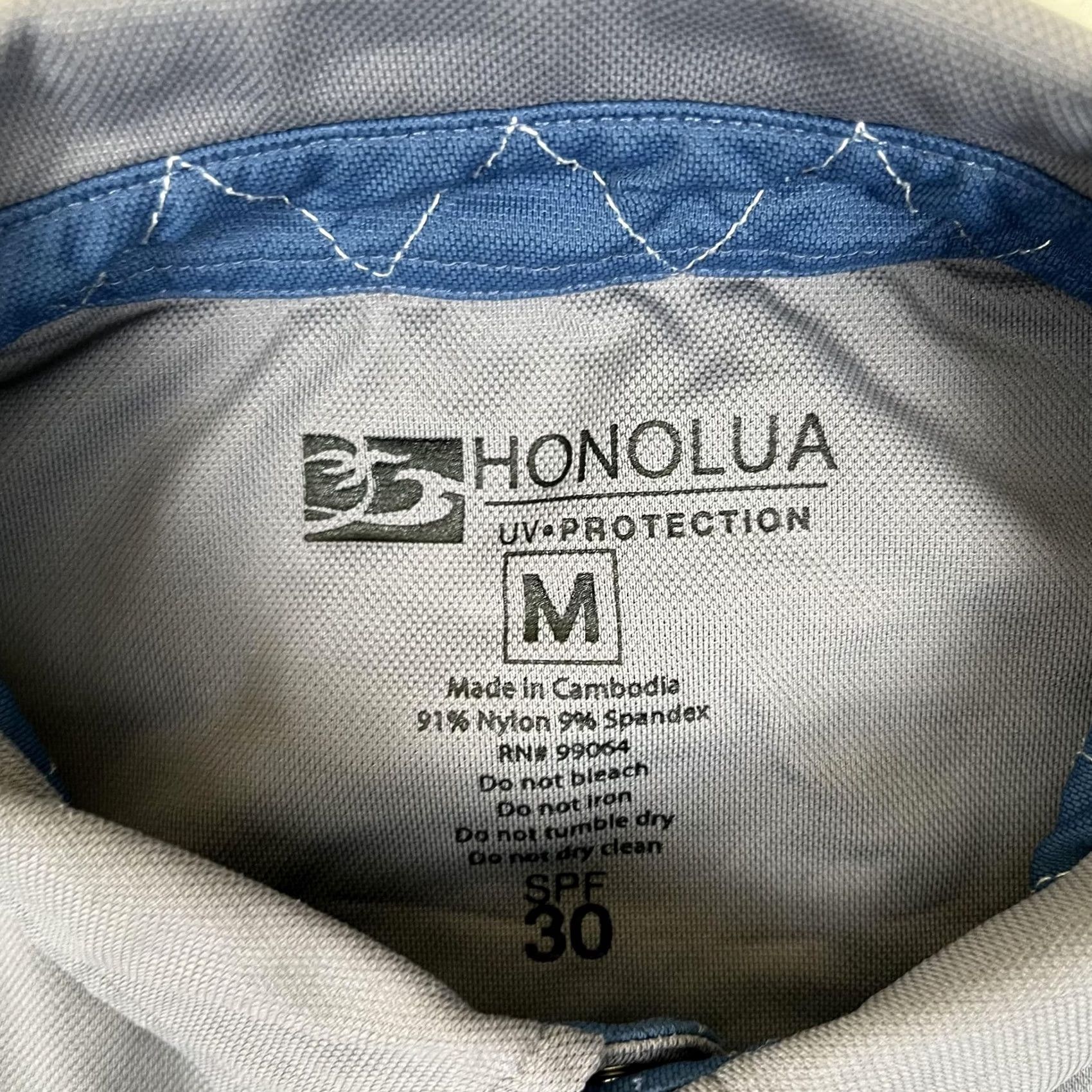 Vintage Honolua Surf Co. Polo Shirt Mens Medium Gray UV Protection SPF 30 Size US M / EU 48-50 / 2 - 2 Thumbnail