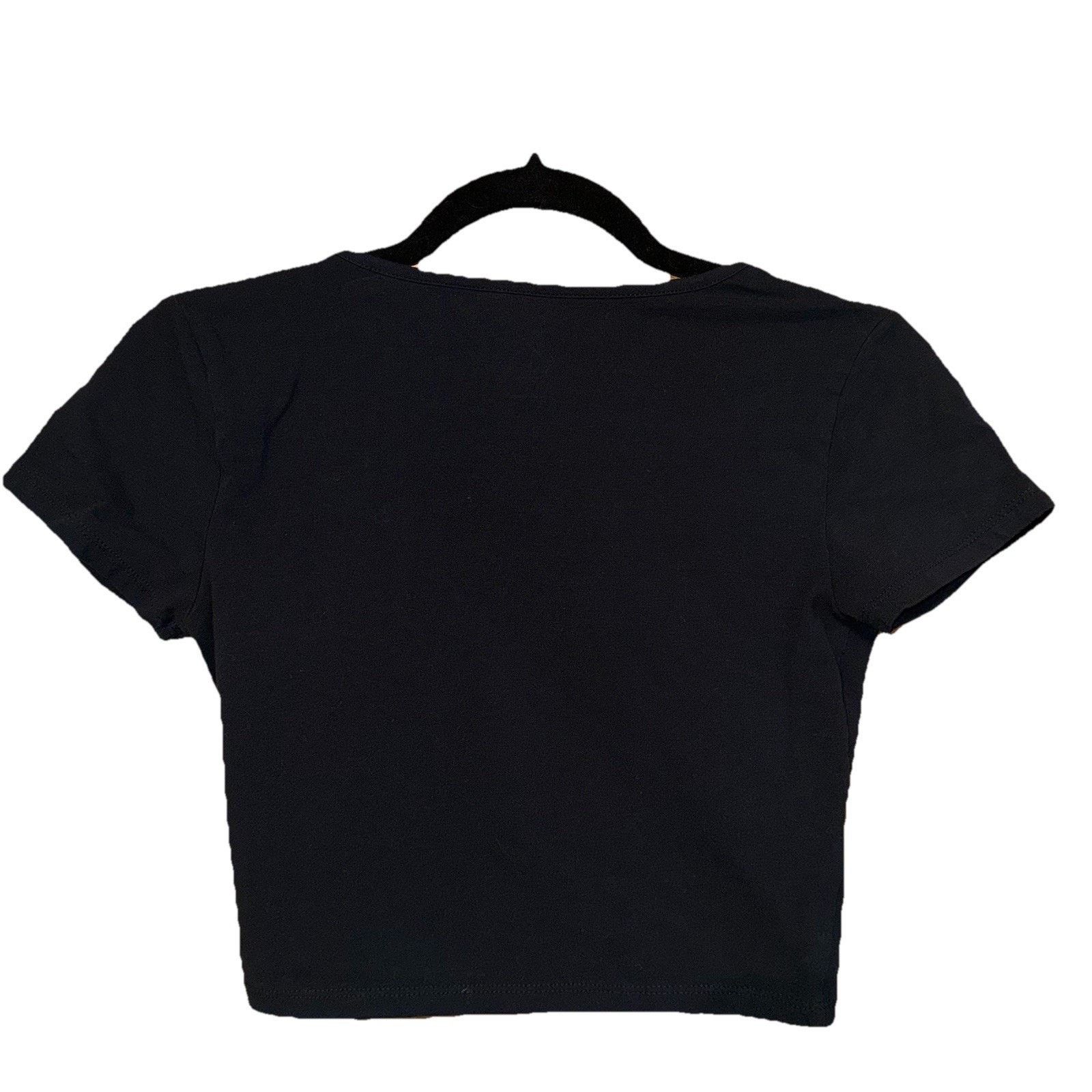 Pacsun Pacsun Black Basics Crop Top Size Small Size S / US 4 / IT 40 - 2 Thumbnail