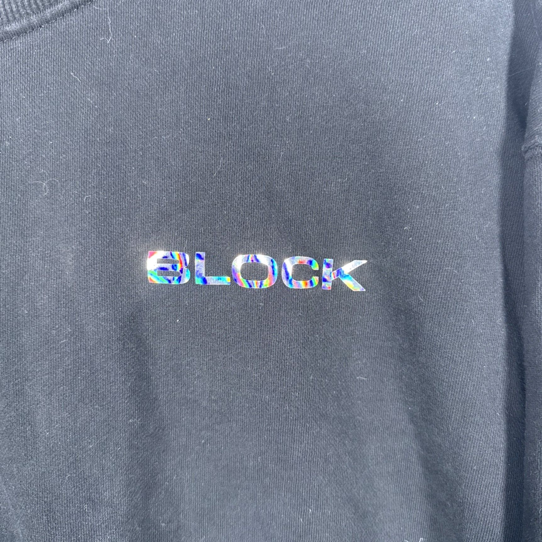 Vintage Block Black Pullover Thick Sweat Shirt Mens Size L Size US L / EU 52-54 / 3 - 2 Thumbnail
