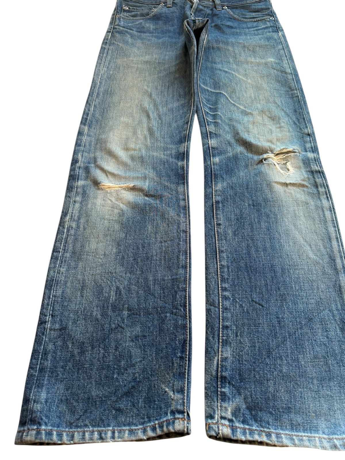 G-Star Vintage G Star Jean Button Fly Rusty Mud Wash Rip Loose Jean Size US 32 / EU 48 - 6 Thumbnail