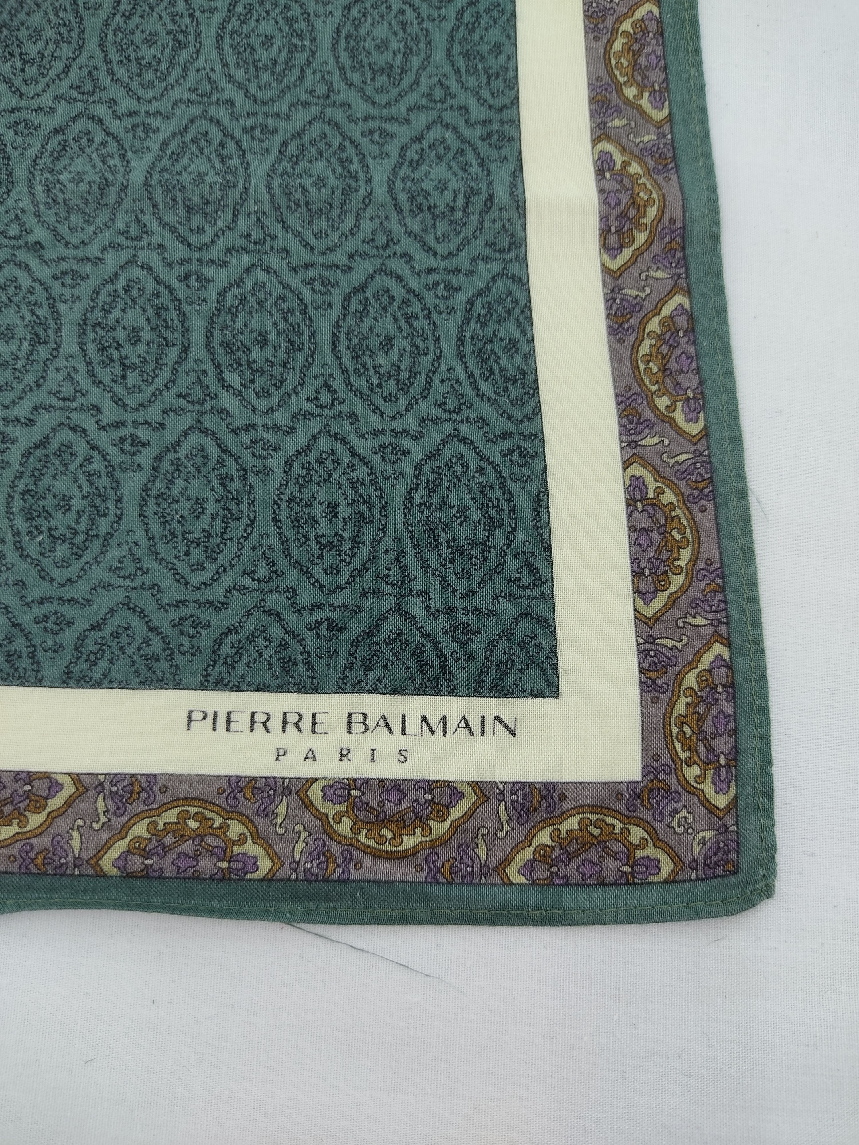 Pierre Balmain × Vintage Vintage Pierre Balmain Handkerchief / Neckwear / Bandana Size ONE SIZE - 4 Thumbnail