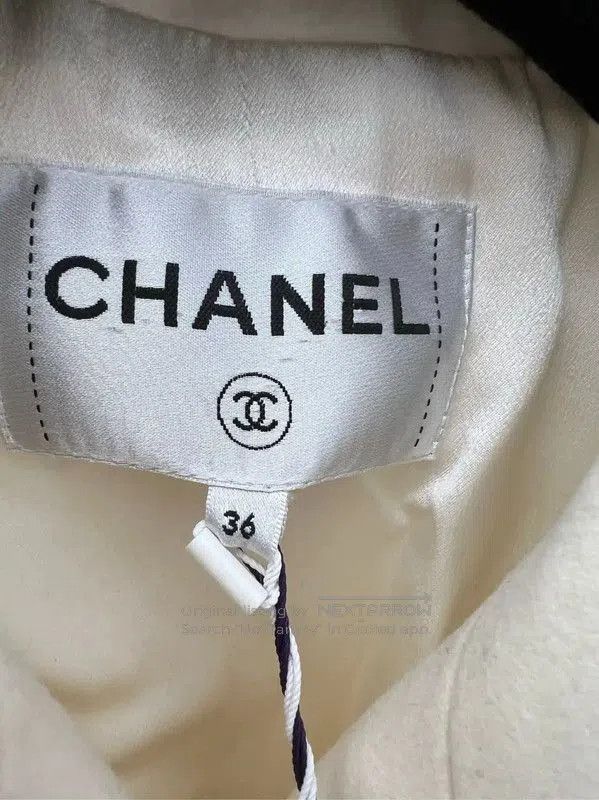 Chanel Chanel Women's Cream Long Coat . Size M / US 6-8 / IT 42-44 - 6 Thumbnail