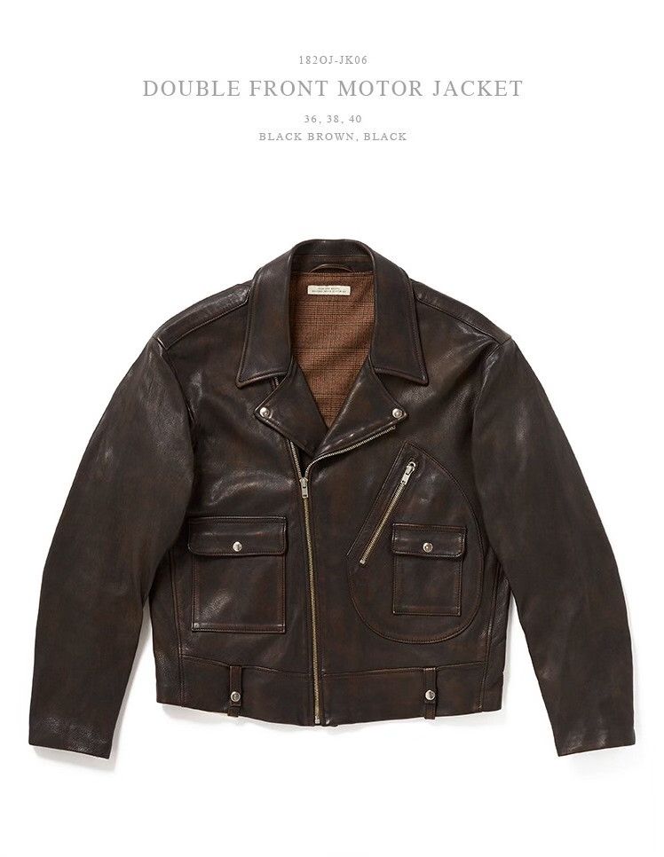 Old Joe OLD JOE Sheepskin Double Front Moto Jacket Size US S / EU 44-46 / 1 - 1 Thumbnail