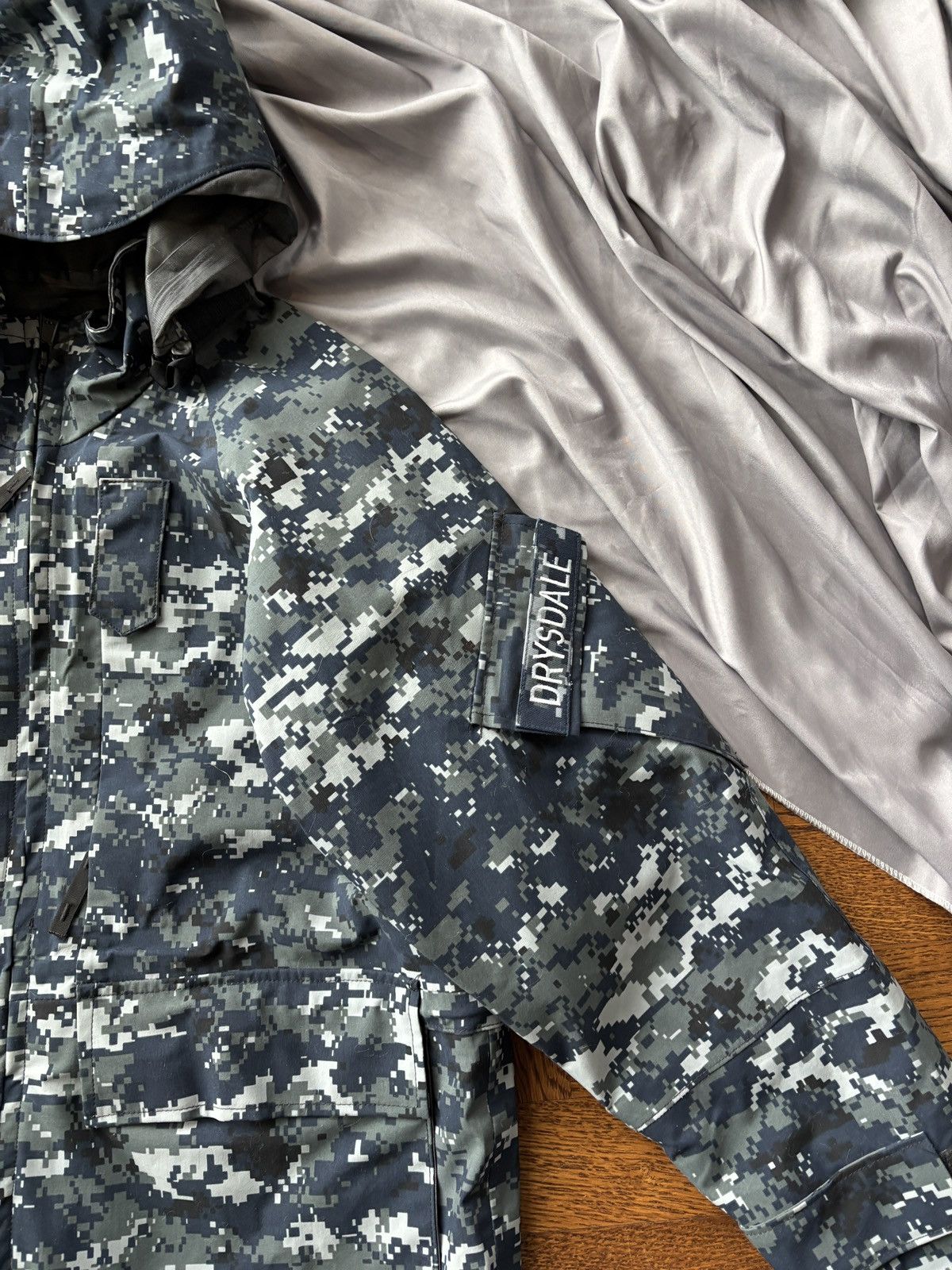 Goretex 2016 Digital Camo US Navy Parka Short Army Shell Jacket Size US S / EU 44-46 / 1 - 11 Thumbnail