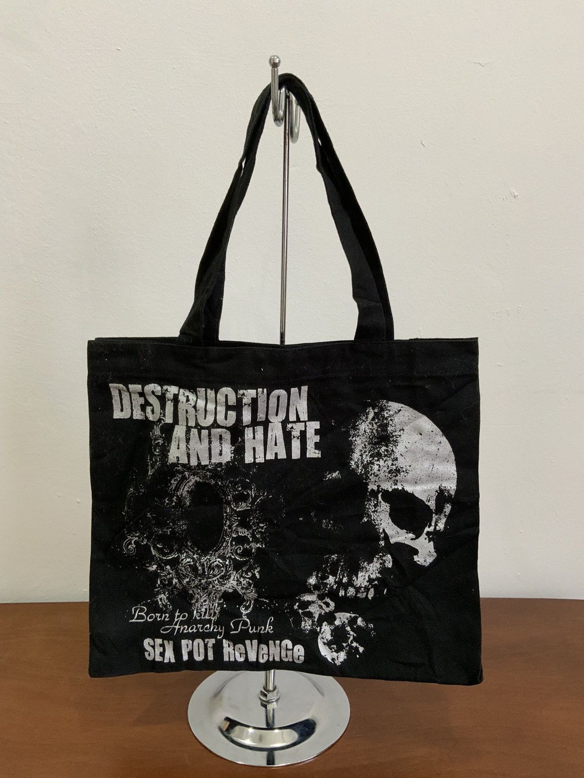 Unsound Rags Sex Pot Revenge Destruction and Hate Big Logo Tote Bag Size ONE SIZE - 1 Thumbnail