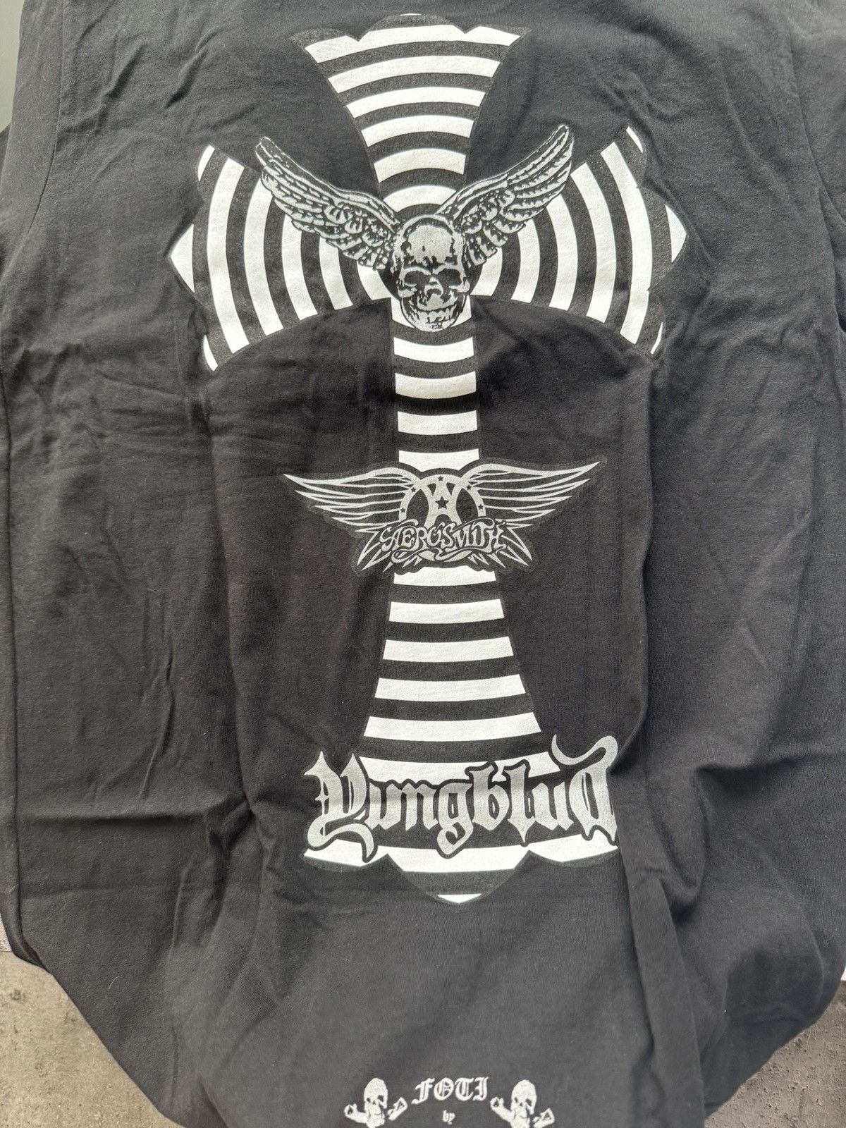 Chrome Hearts Chrome Hearts Foti Aerosmith Yungblood Cross T-shirt Black Size US S / EU 44-46 / 1 - 3 Thumbnail