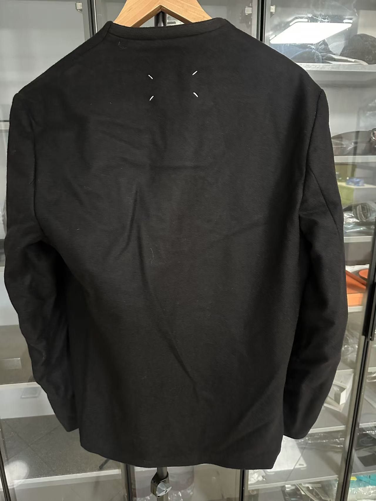 Maison Margiela Maison Margiela Collarless wool-cut suit jacket 2501-Nextar Size US M / EU 48-50 / 2 - 2 Thumbnail