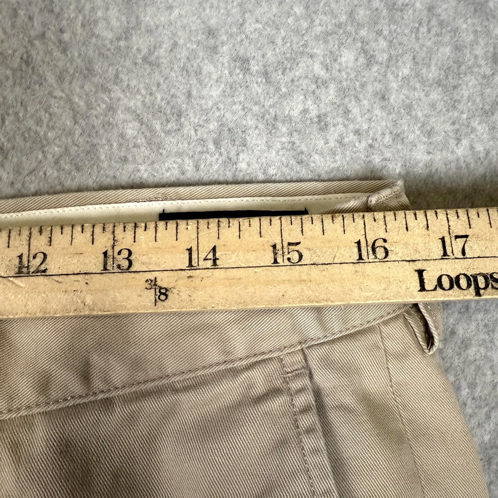 Polo Ralph Lauren VINTAGE Polo Ralph Lauren Pants Men's 34x32 Flat Front Ankle Length Khaki Tan 34 in. Regular Mens Size US S / EU 44-46 / 1 - 4 Thumbnail