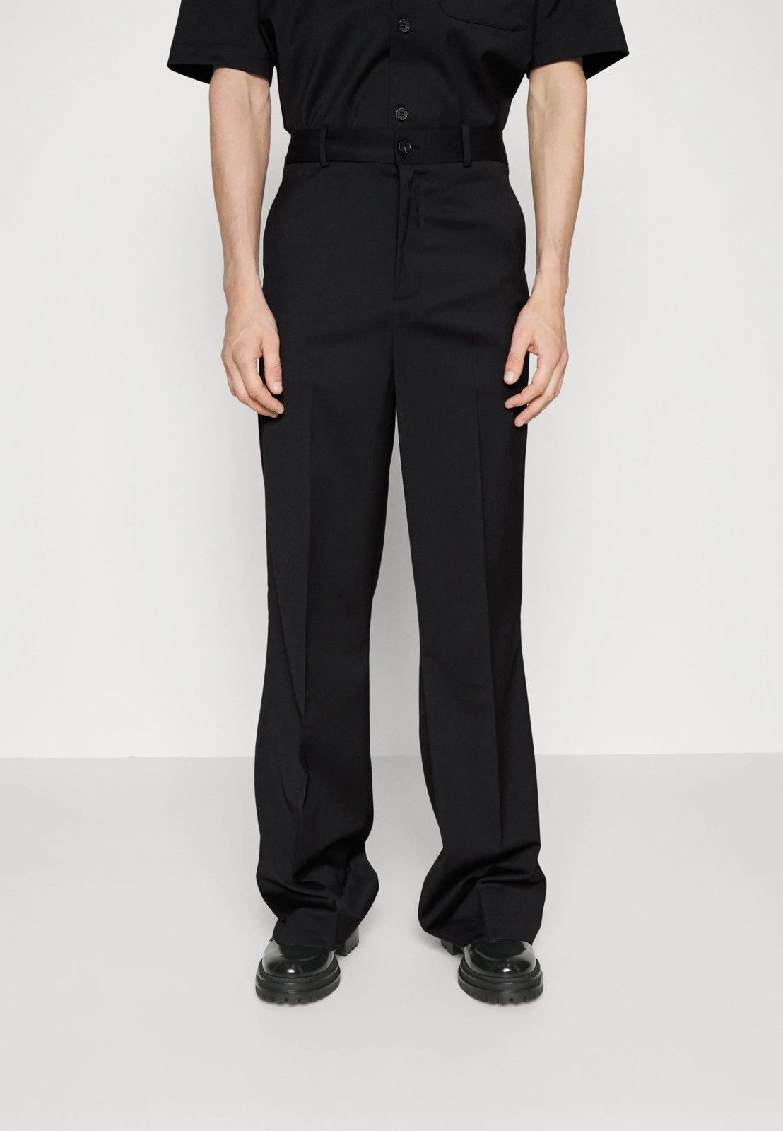 Han Kjobenhavn !DS! AW22 Han Kjobenhavn Wool Flared Black Trousers Size US 30 / EU 46 - 4 Thumbnail