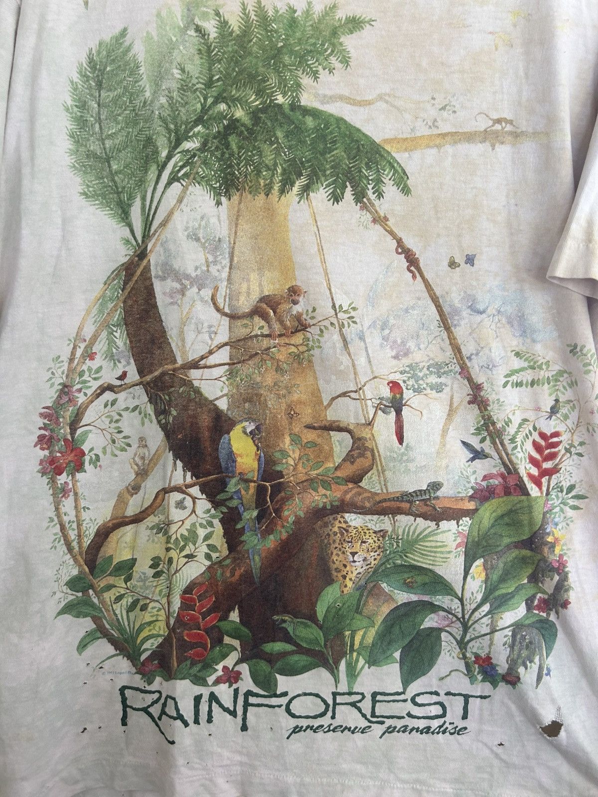 Liquid Blue Liquid Blue Rainforest Full Art Front & Back Graphic T-shirt Size US XL / EU 56 / 4 - 2 Thumbnail