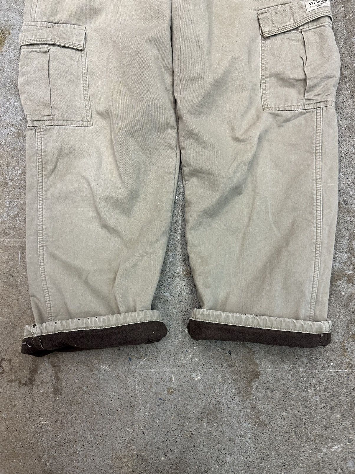 Eddie Bauer × Vintage Vintage Wrangler Fleece Lined Cargo Pants Size 36 Size US 36 / EU 52 - 4 Thumbnail