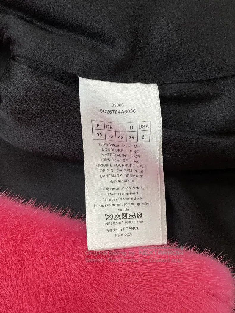 Dior Dior Peach-red mink fur coat Size XS / US 0-2 / IT 36-38 - 4 Thumbnail