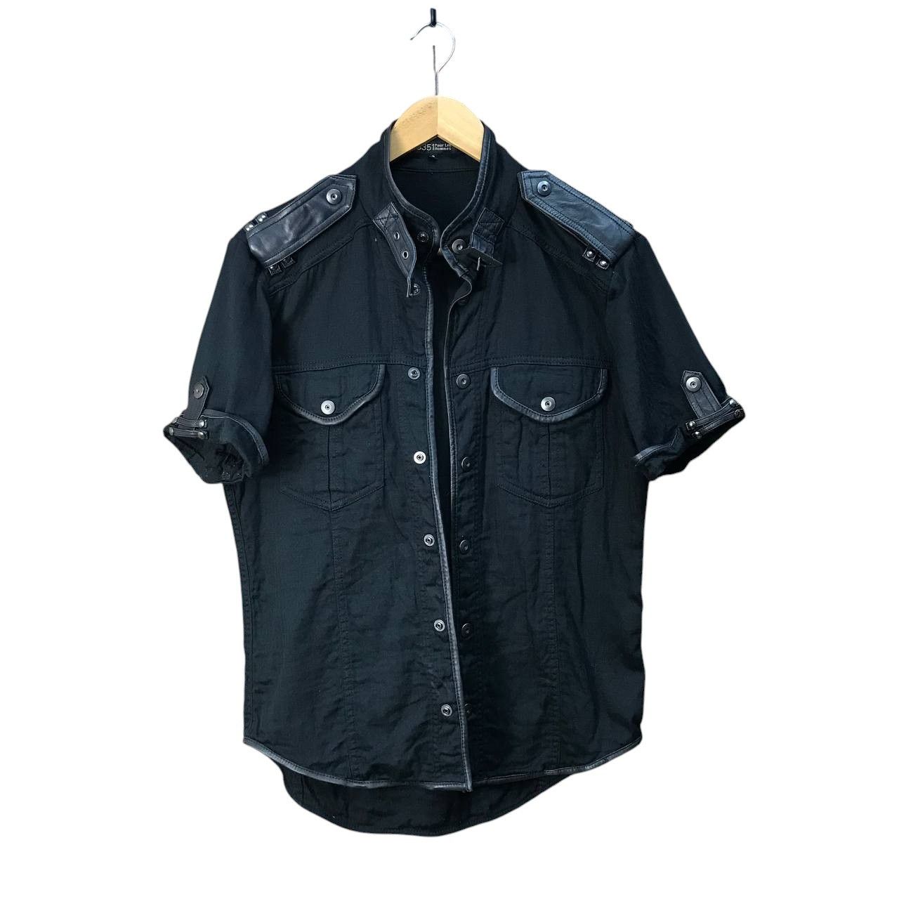 5351 POUR LES HOMMES 5351 Pour Les Hommes Pilot Bondage LGB Shirt Leather Trim Size US M / EU 48-50 / 2 - 2 Thumbnail
