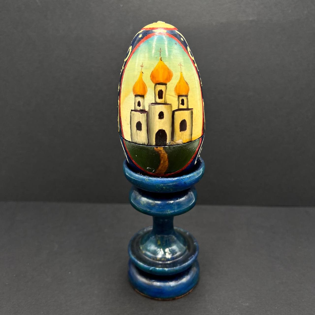 Vintage Vintage Wooden Egg Box Icon St Nicholas Church Size ONE SIZE - 6 Thumbnail