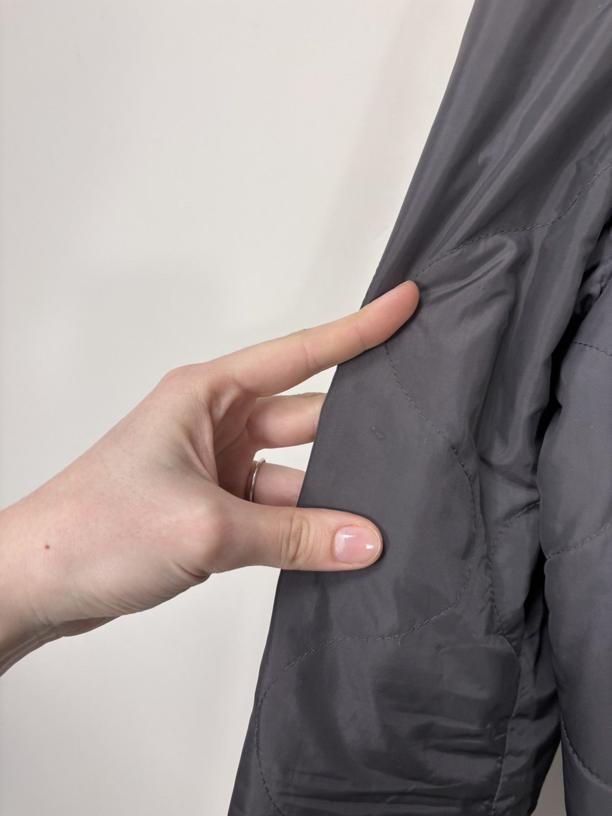 Z Zegna Z Zegna Men’s Quilted Grey Lightweight Bomber Jacket Size US M / EU 48-50 / 2 - 7 Thumbnail