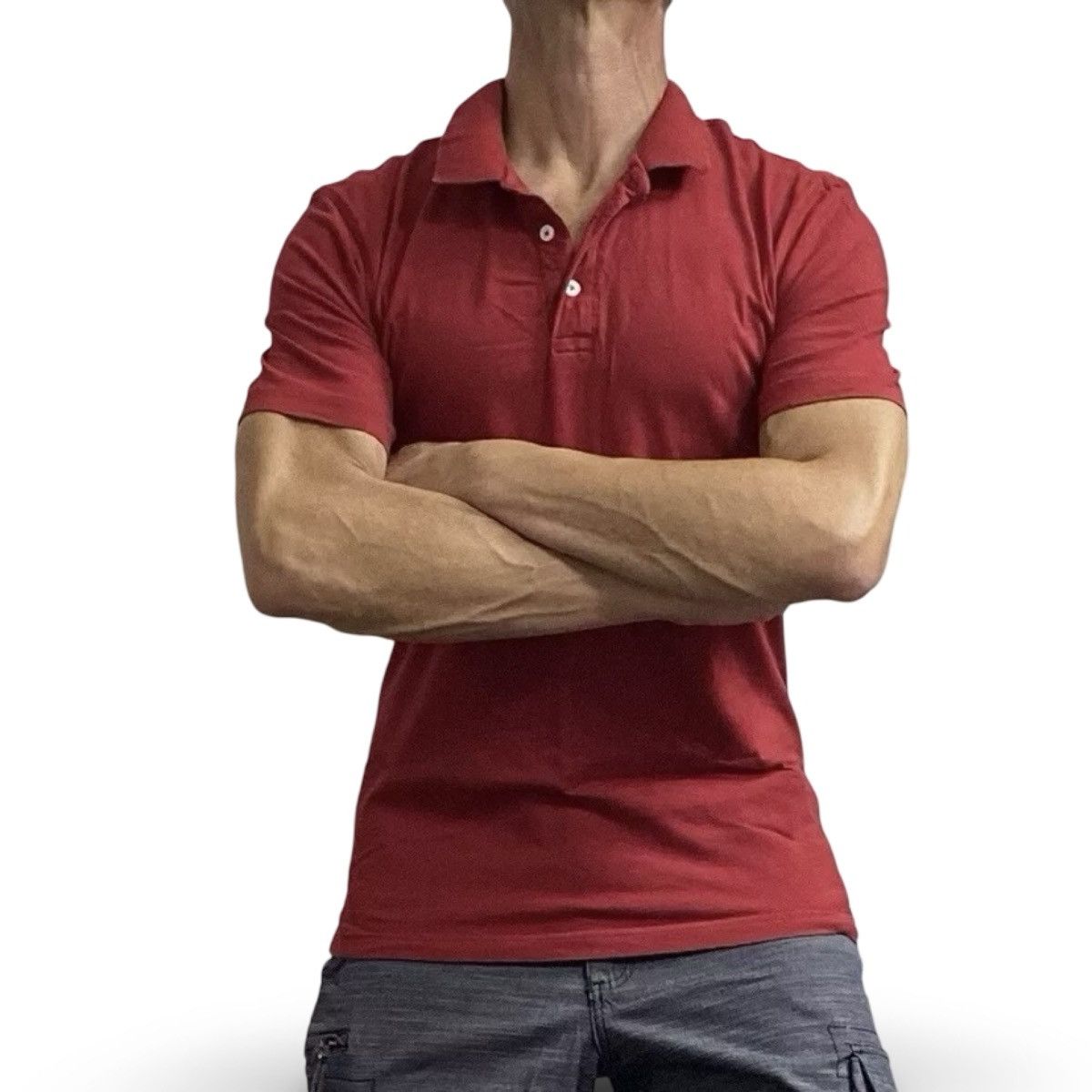 George George Red Polo Shirt Size Medium Size US M / EU 48-50 / 2 - 1 Thumbnail