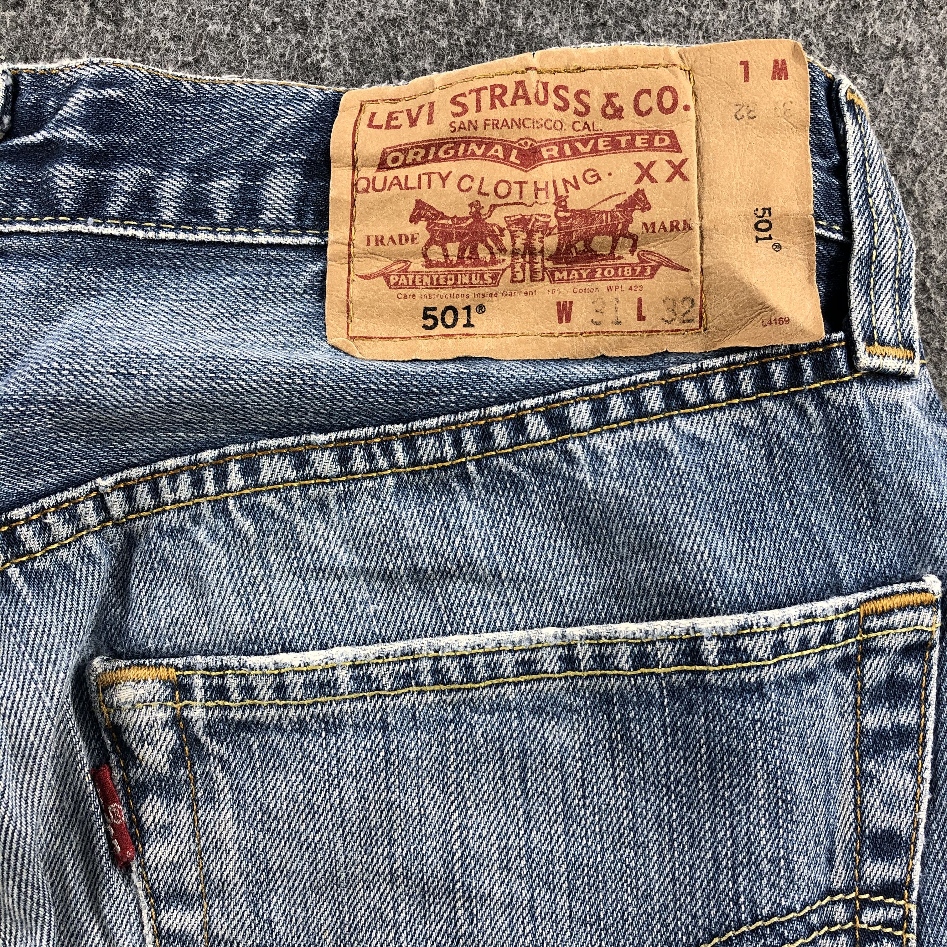 Levi's Vintage Light Wash Levis 501 Jeans-JM857 Size US 30 / EU 46 - 6 Thumbnail