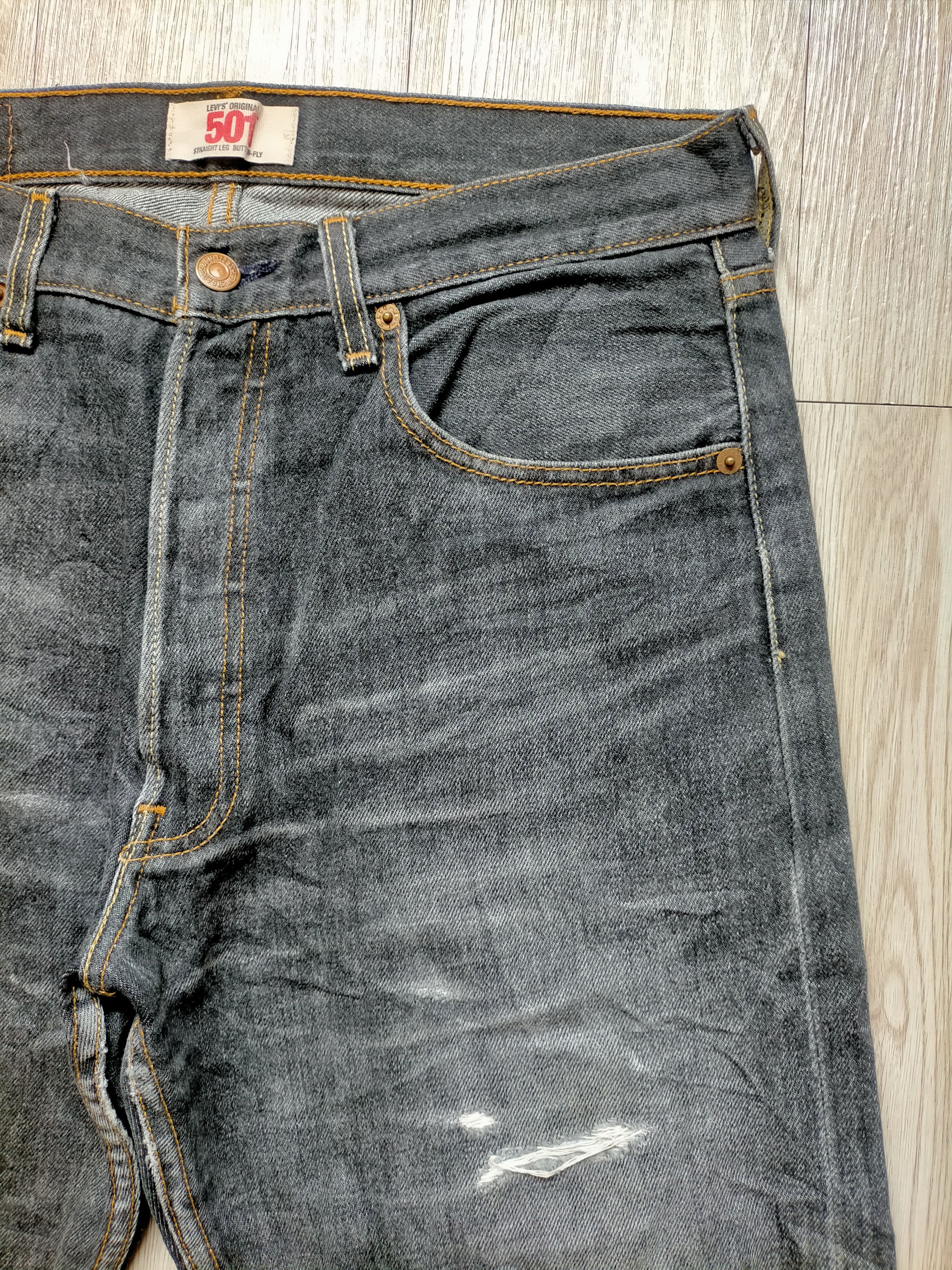 Levi's Vintage Clothing Vintage Levis 501 Black Jeans Size US 32 / EU 48 - 4 Thumbnail