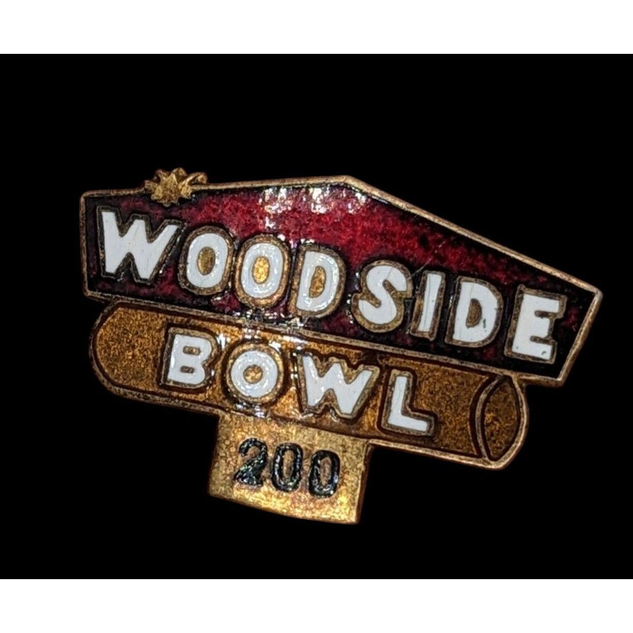 Other Woodside Bowl 200 Vintage Collectible Enamel Pin - Size ONE SIZE - 1 Thumbnail