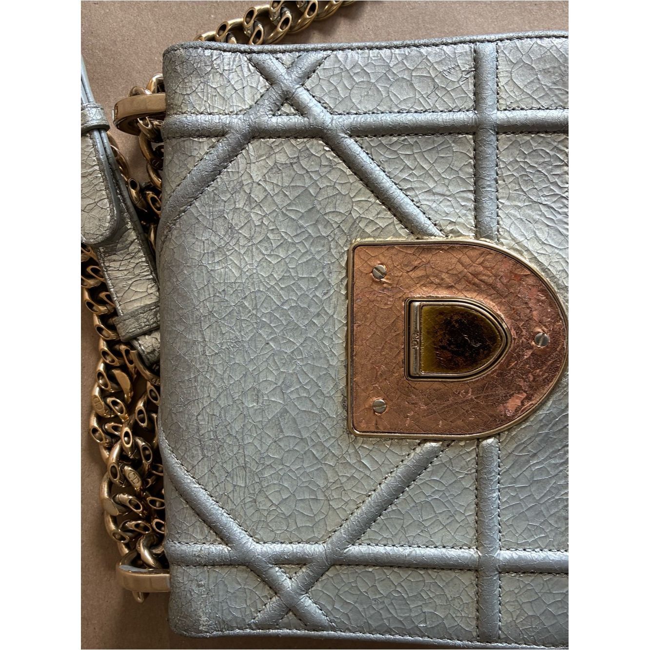 Dior Dior Diorama Crackled Leather Flap Bag Size ONE SIZE - 5 Thumbnail