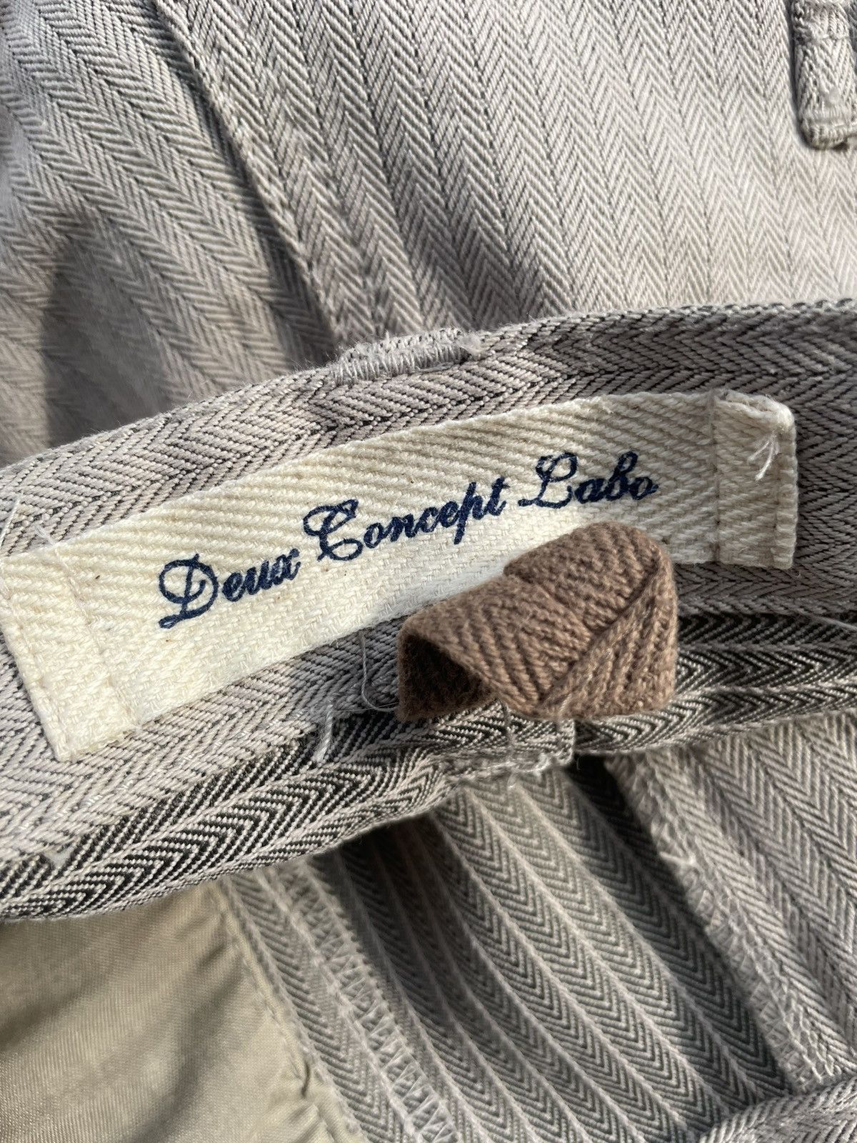 Deus Ex Machina Deux Concept Labo Herringbone Twill Denim Size US 35 - 13 Thumbnail